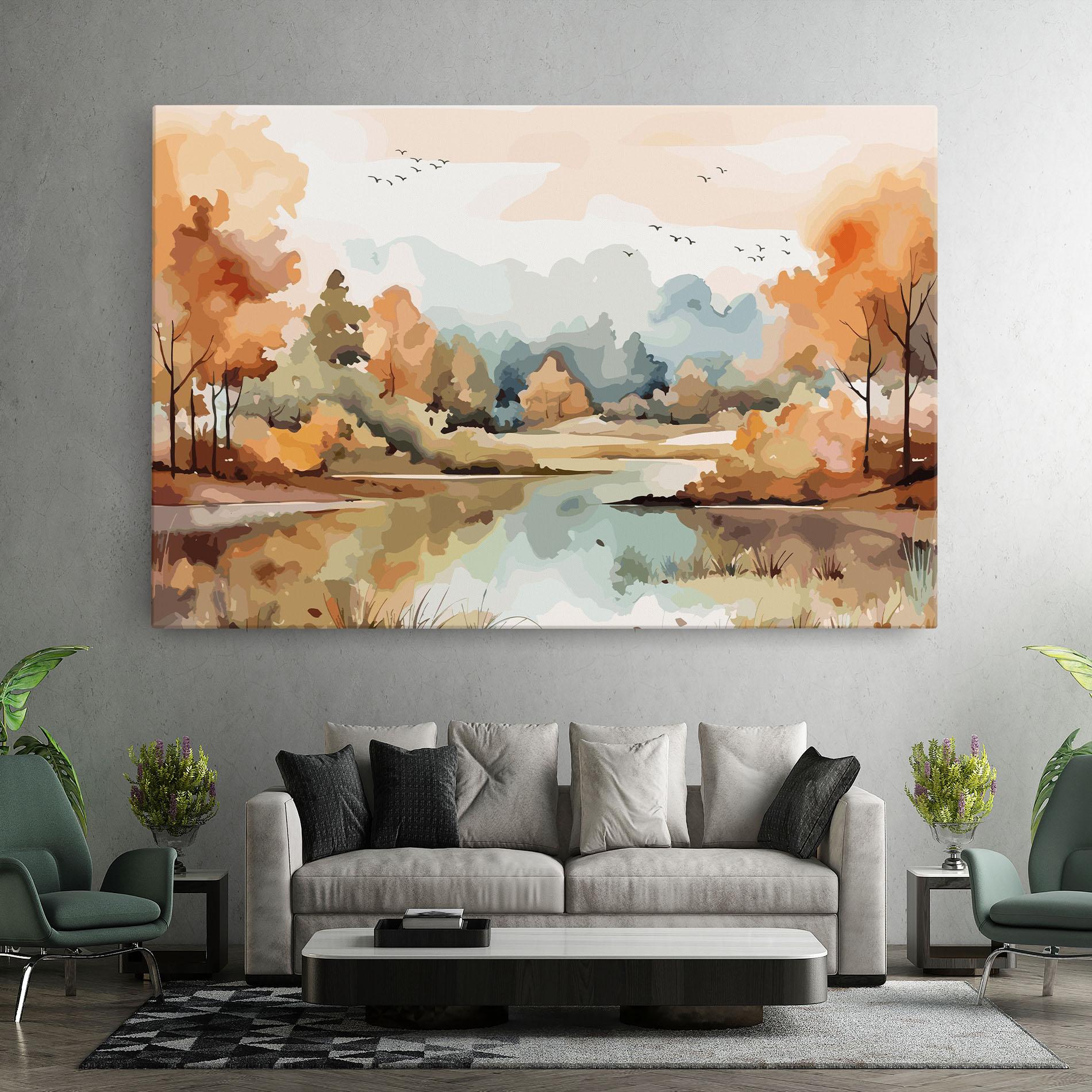 Tablou Canvas Watercolor Autumn mockup 7