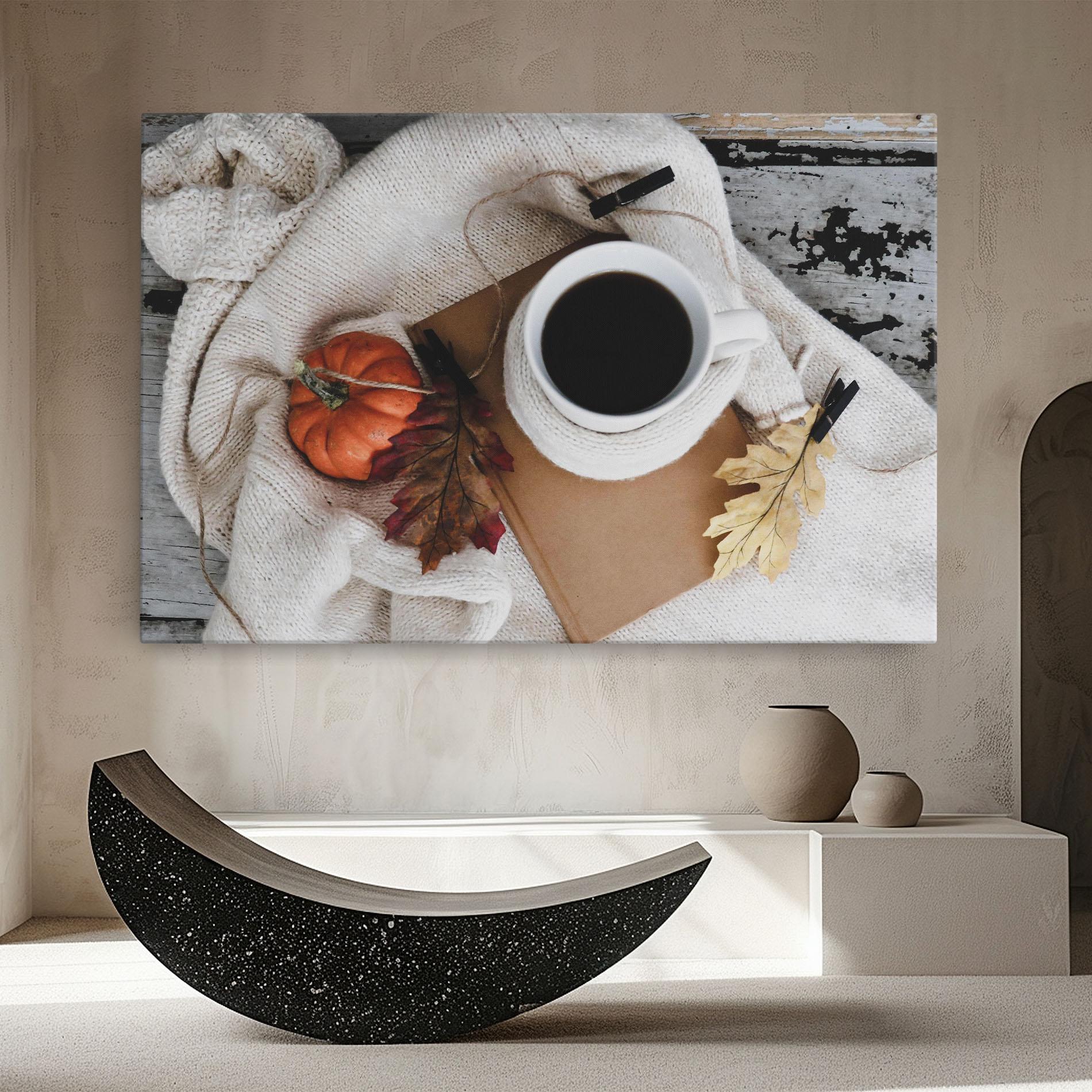 Tablou Canvas Autumn Coffee mockup 8