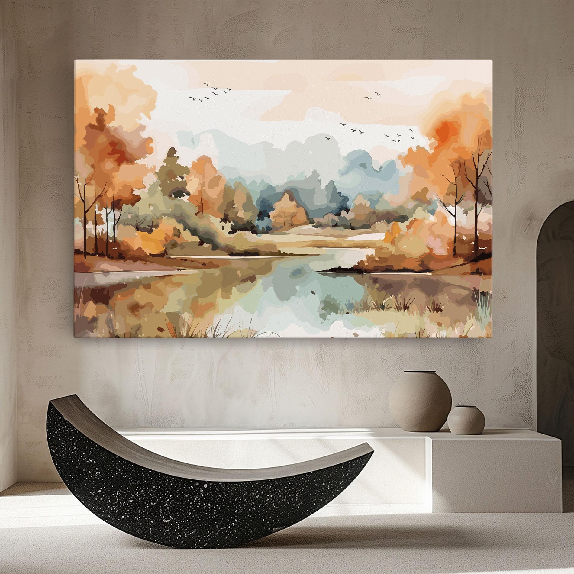 Tablou Canvas Watercolor Autumn mockup 8