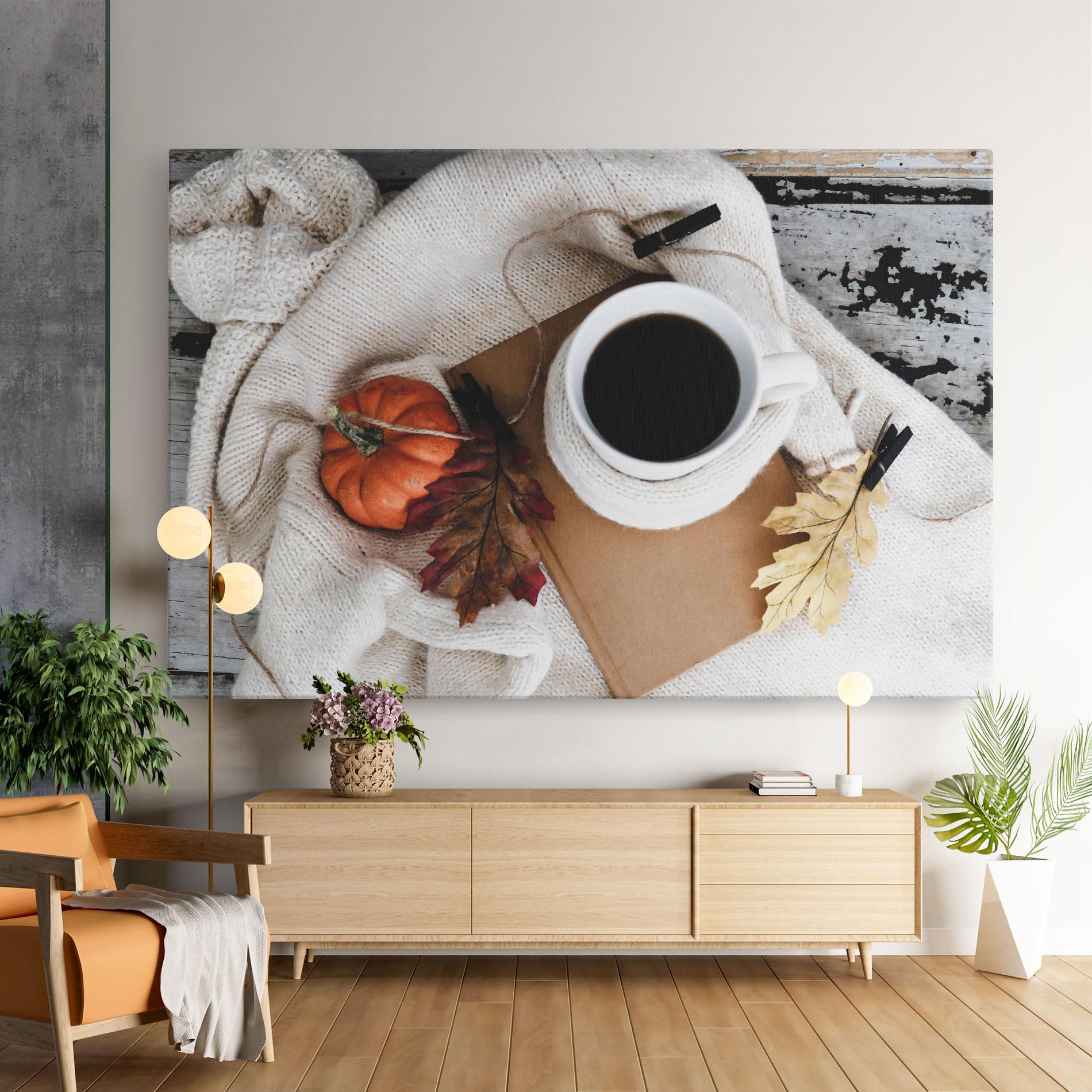 Tablou Canvas Autumn Coffee mockup 9