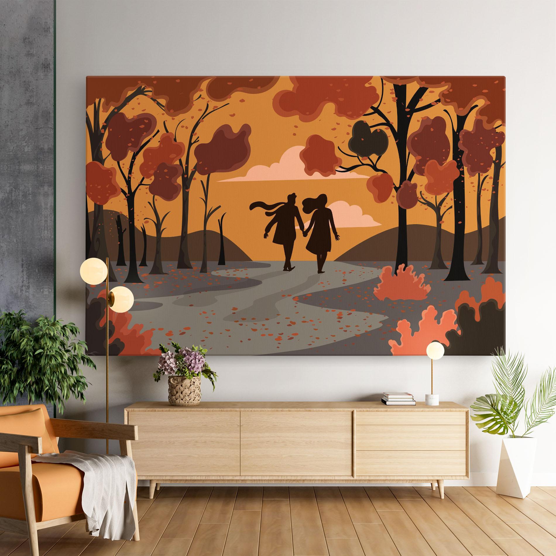 Tablou Canvas Autumn Couple mockup 9