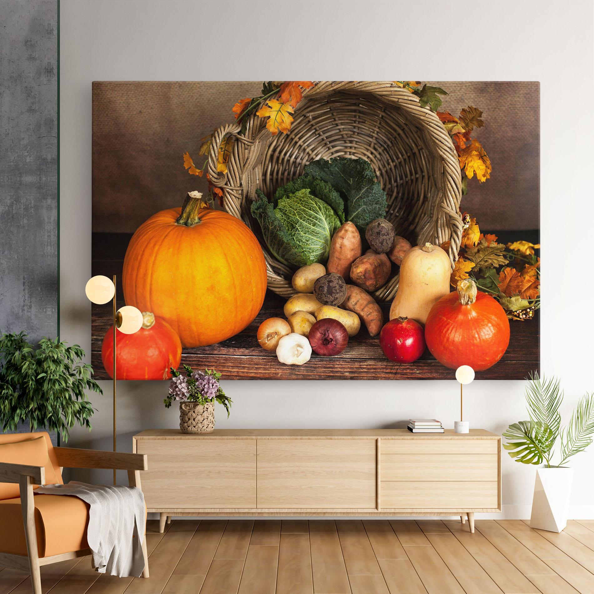 Tablou Canvas Autumn Vegetables mockup 9