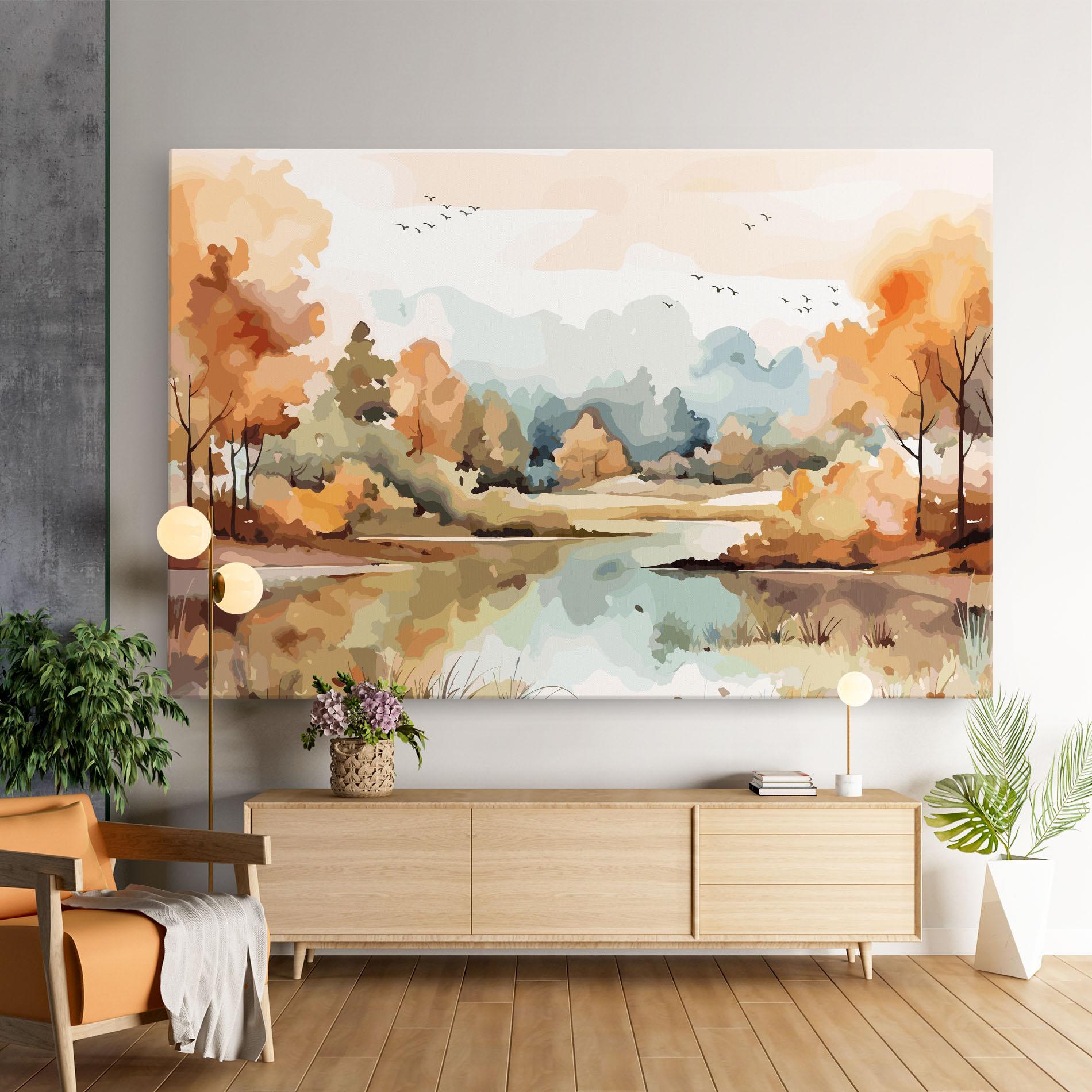 Tablou Canvas Watercolor Autumn mockup 9