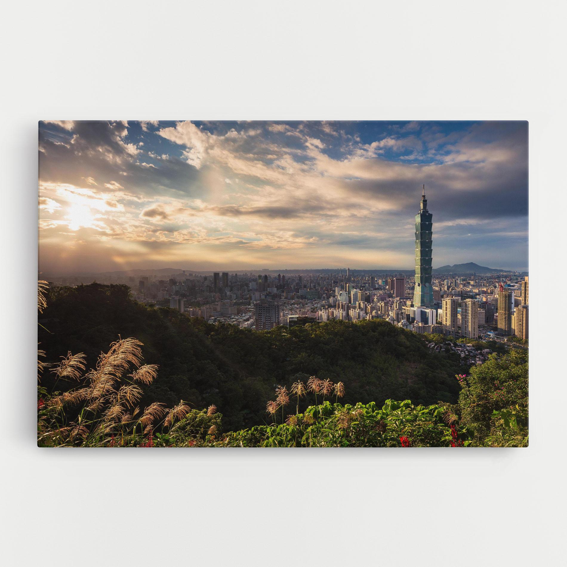 Tablou Canvas Big Building Daylight mockup 0