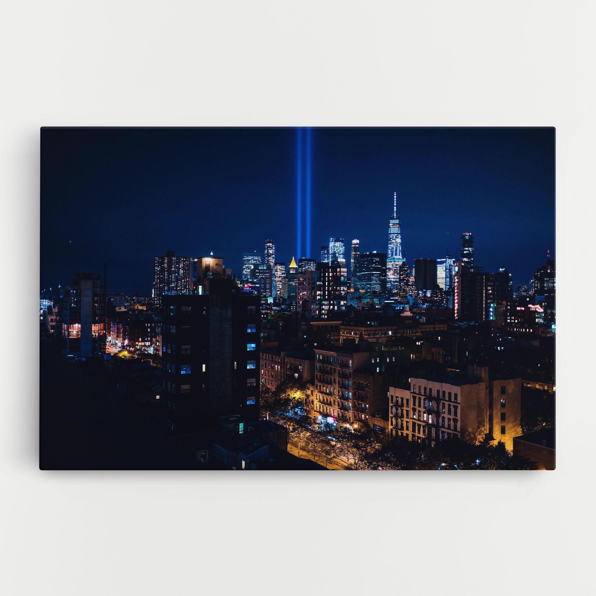 Tablou Canvas Blue Light City mockup 0