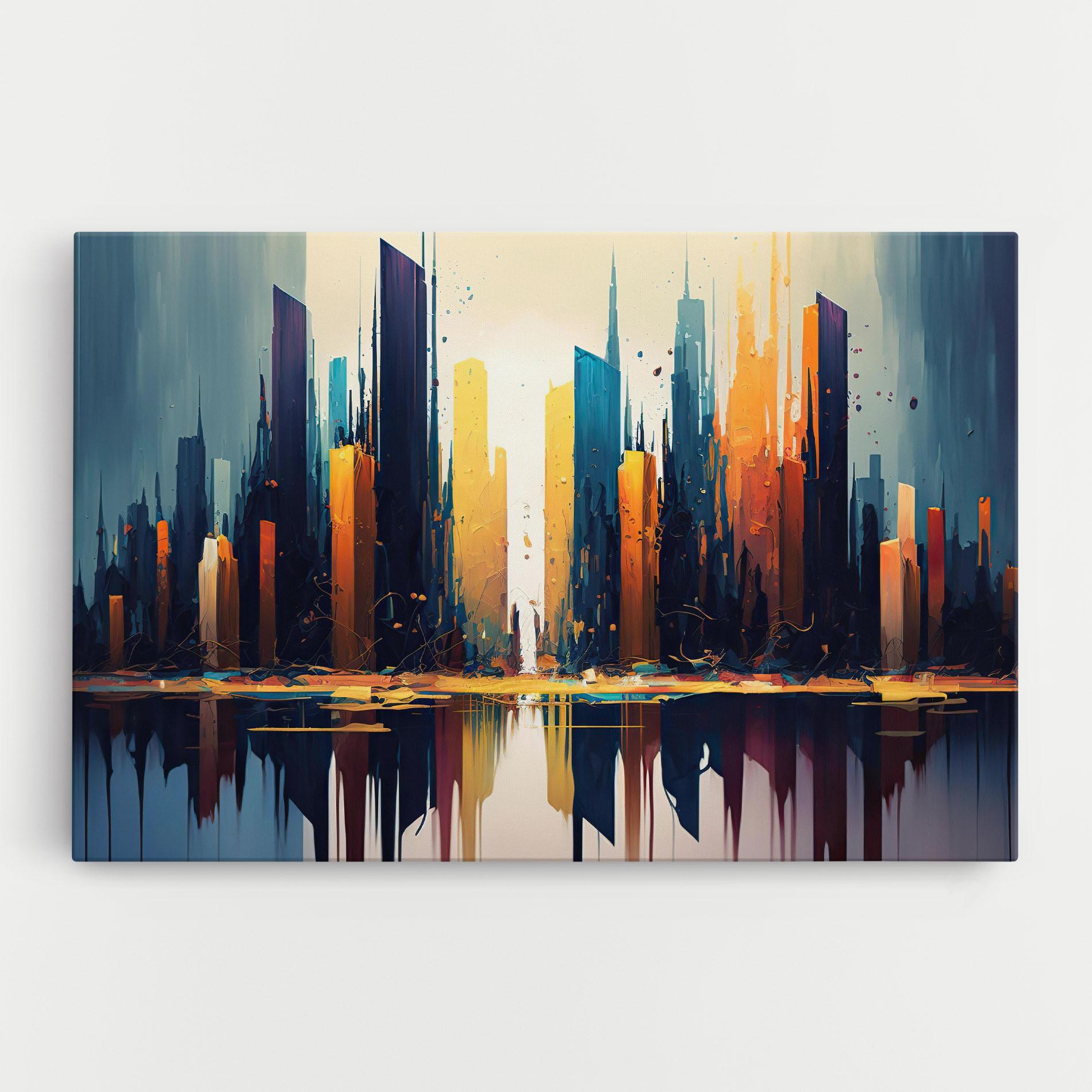 Tablou Canvas City Pain Art mockup 0