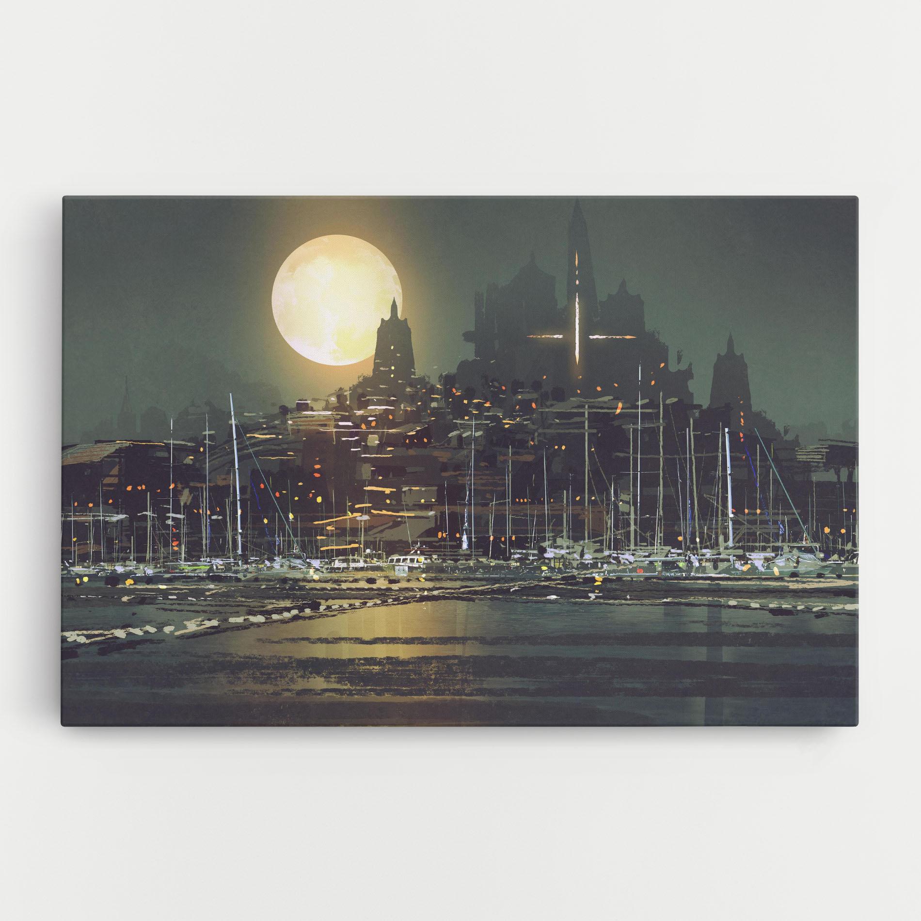 Tablou Canvas City Port mockup 0