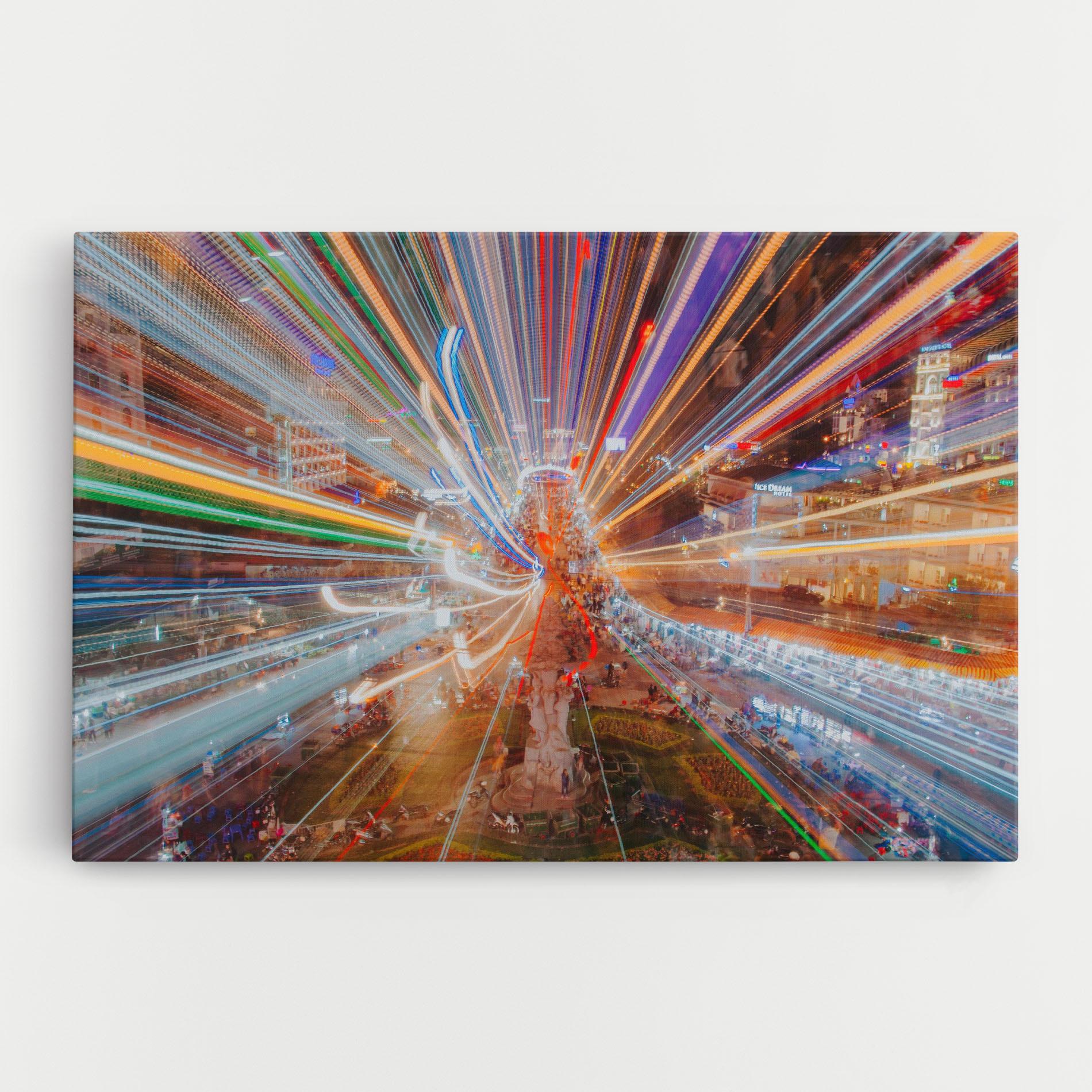 Tablou Canvas Colorful Light City mockup 0