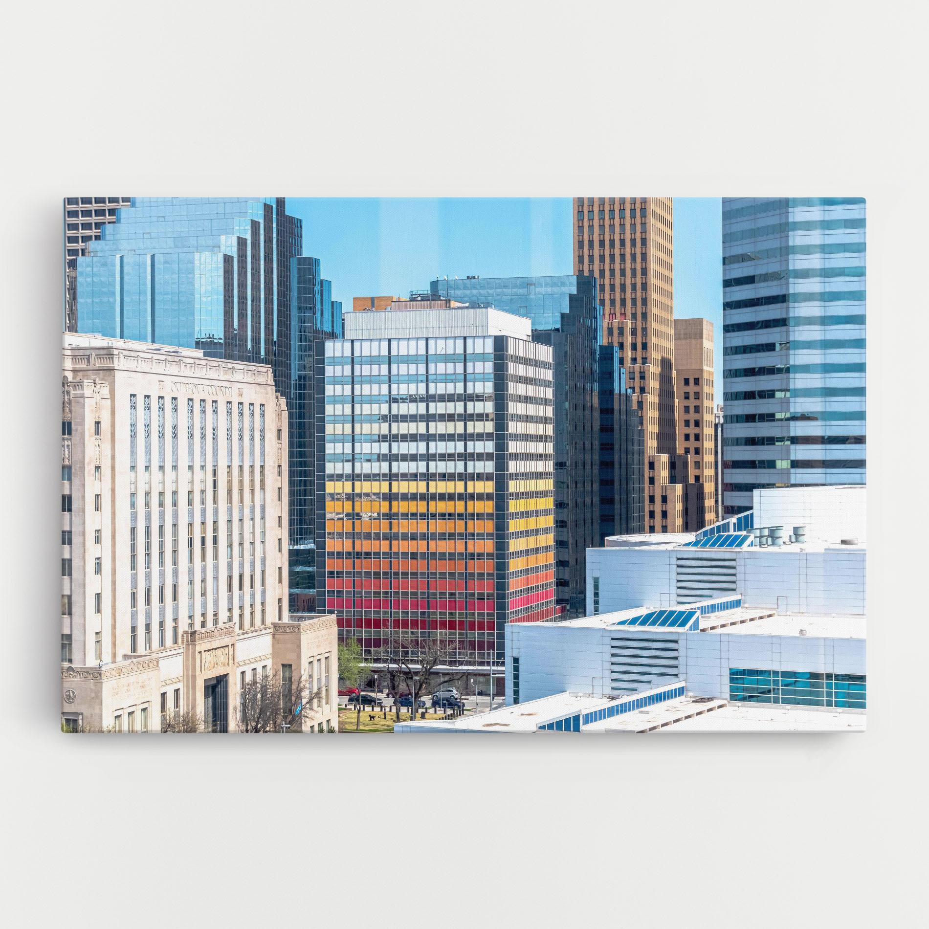 Tablou Canvas Colorful Urban Building mockup 0