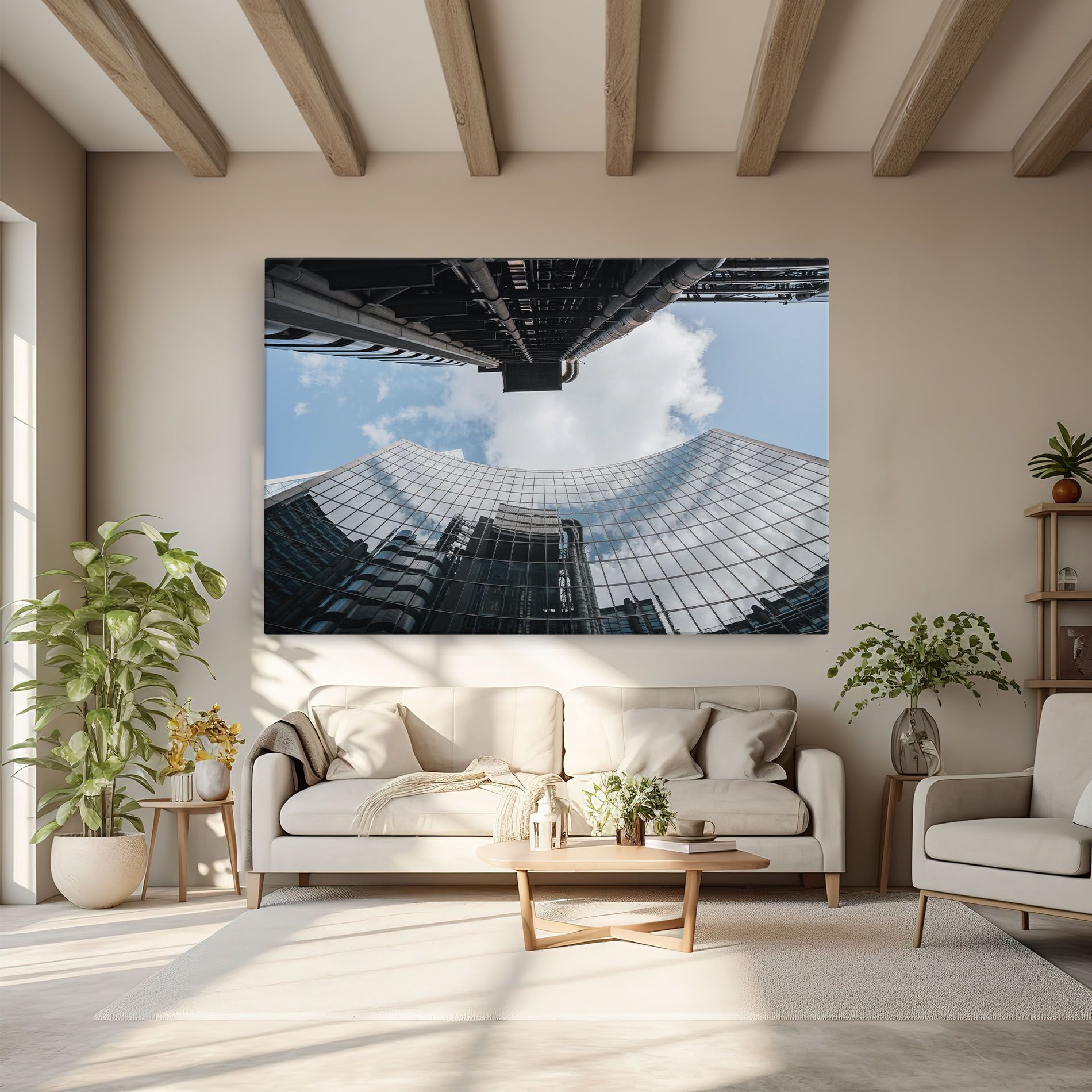 Cloud Big Building mockup 6