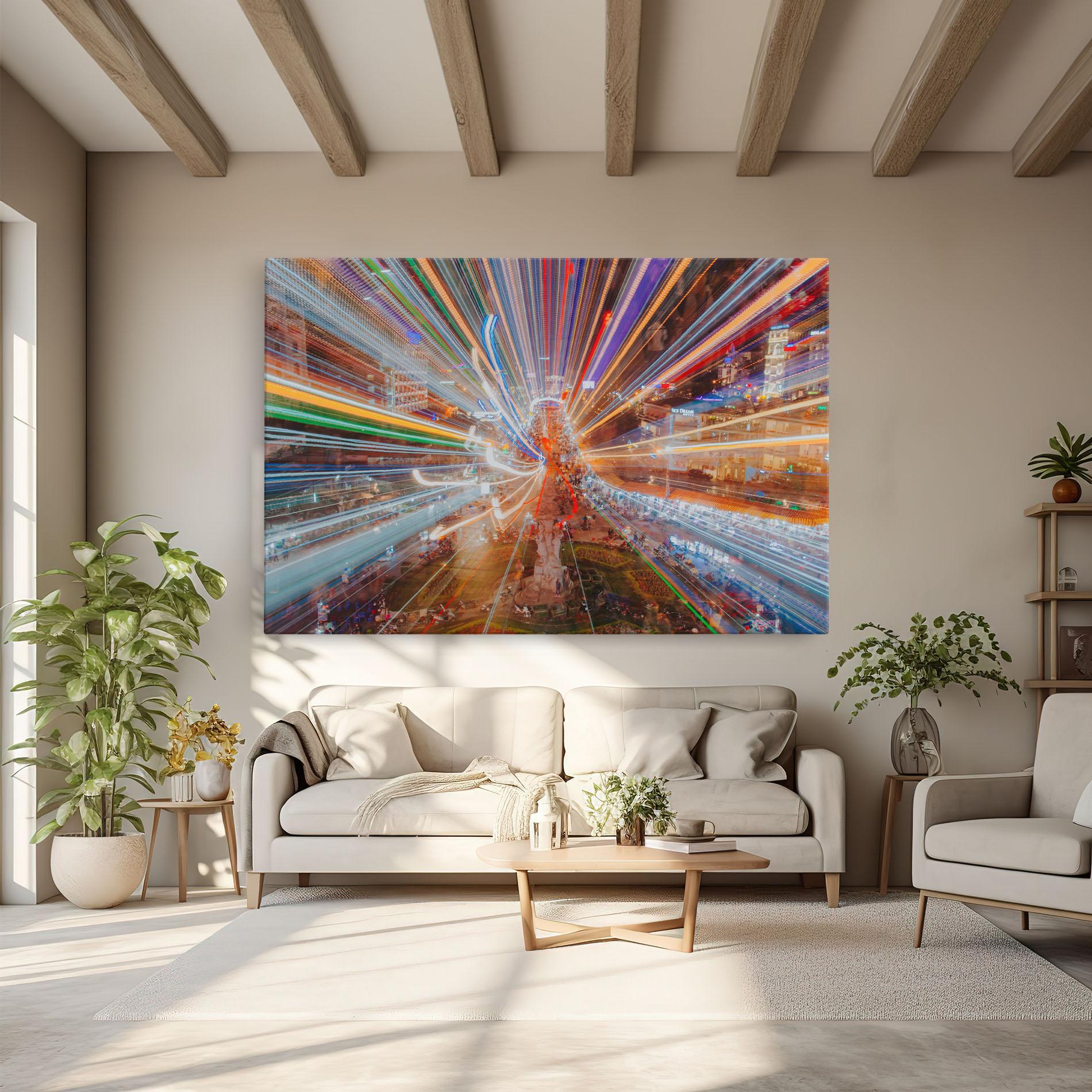 Tablou Canvas Colorful Light City mockup 6