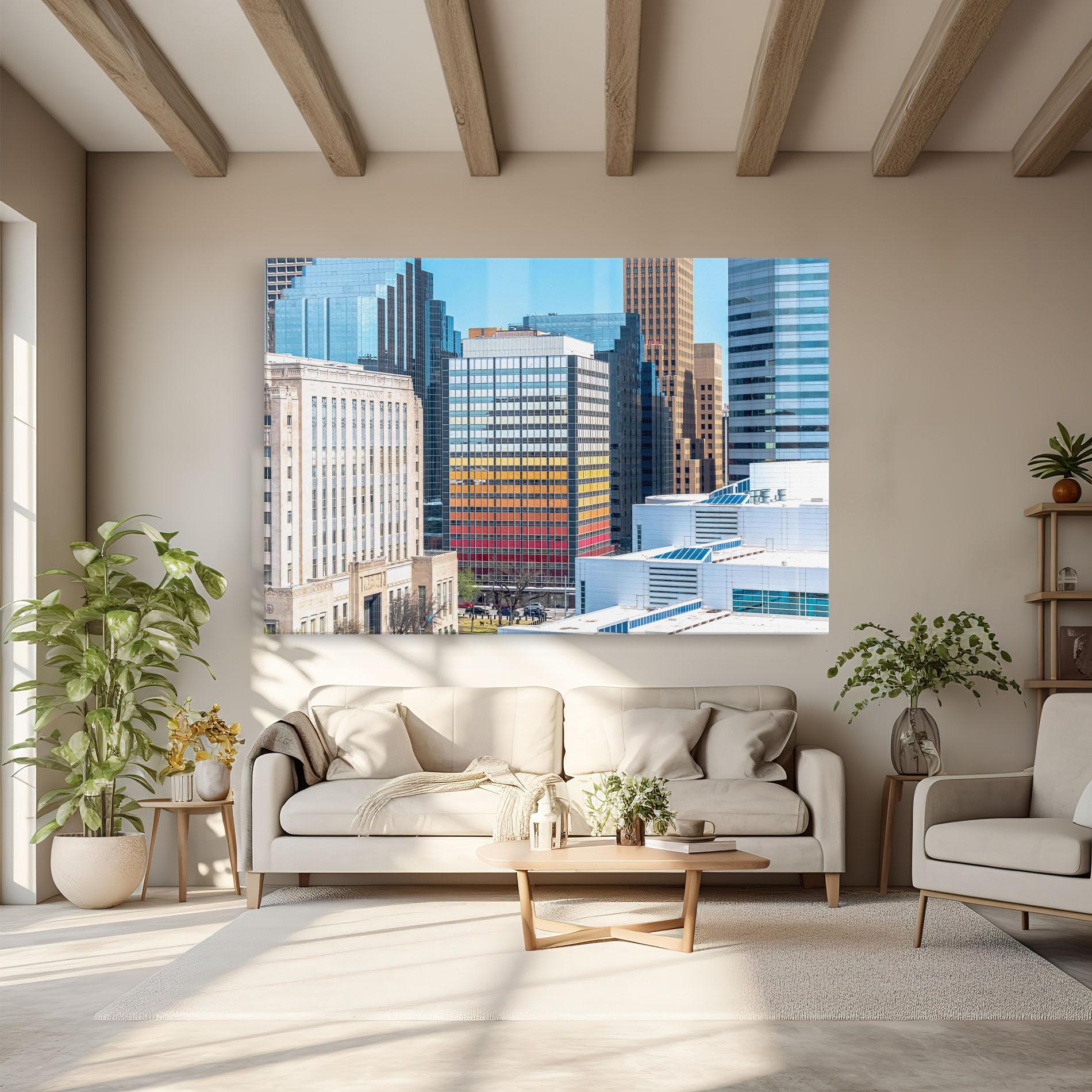 Tablou Canvas Colorful Urban Building mockup 6