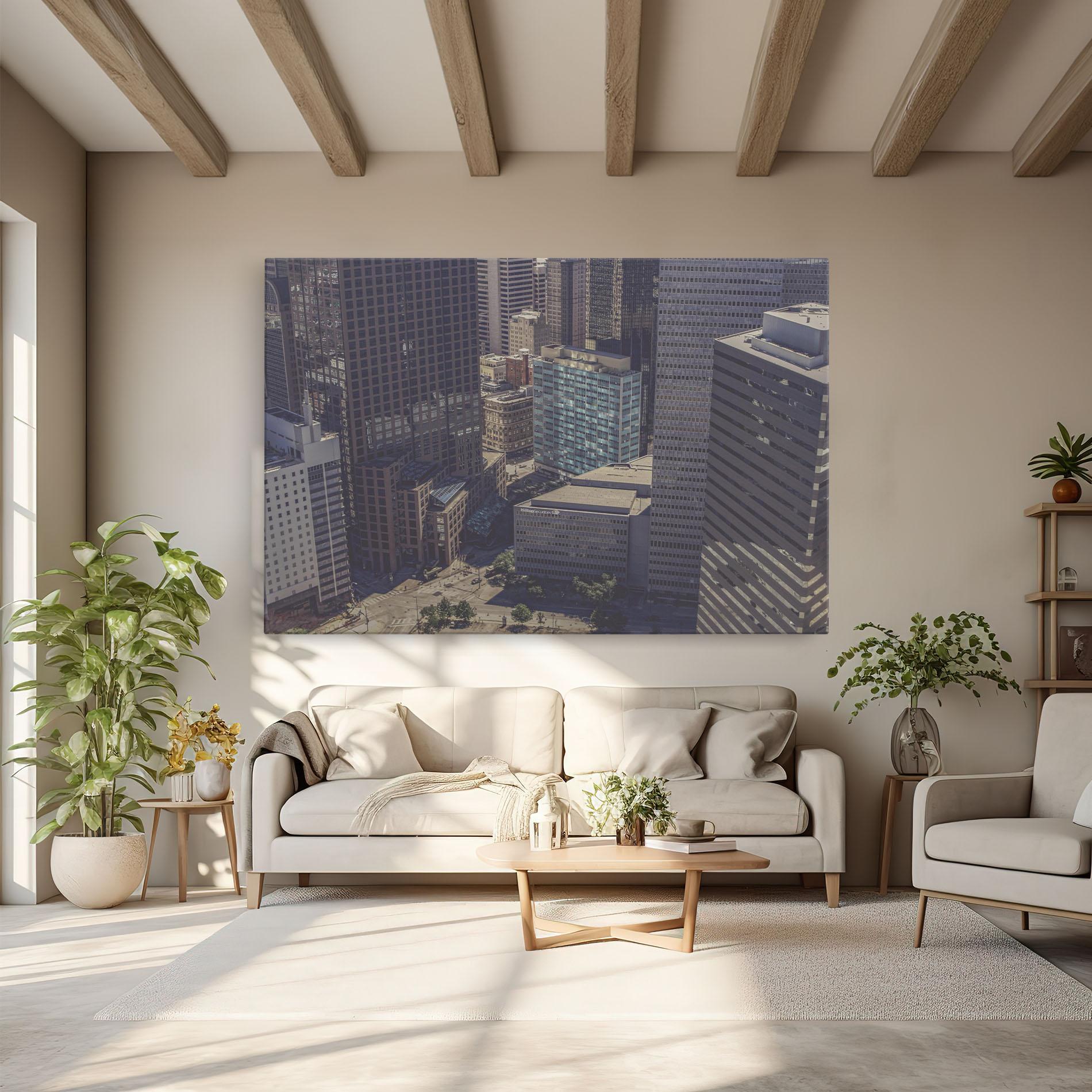 Tablou Canvas Cream Light Building mockup 6