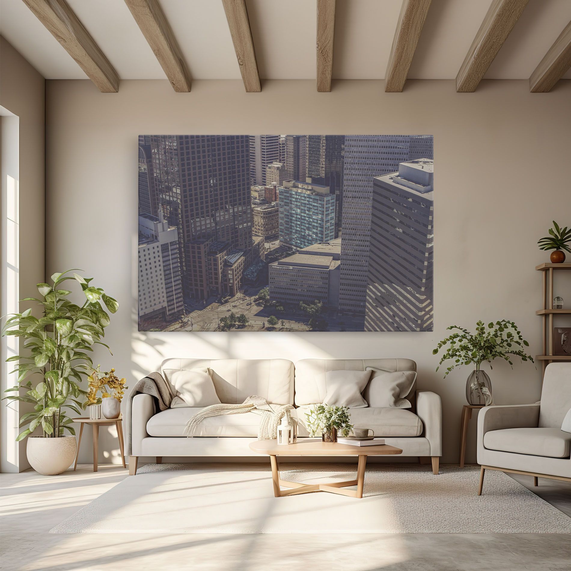 Cream Light Building mockup 6