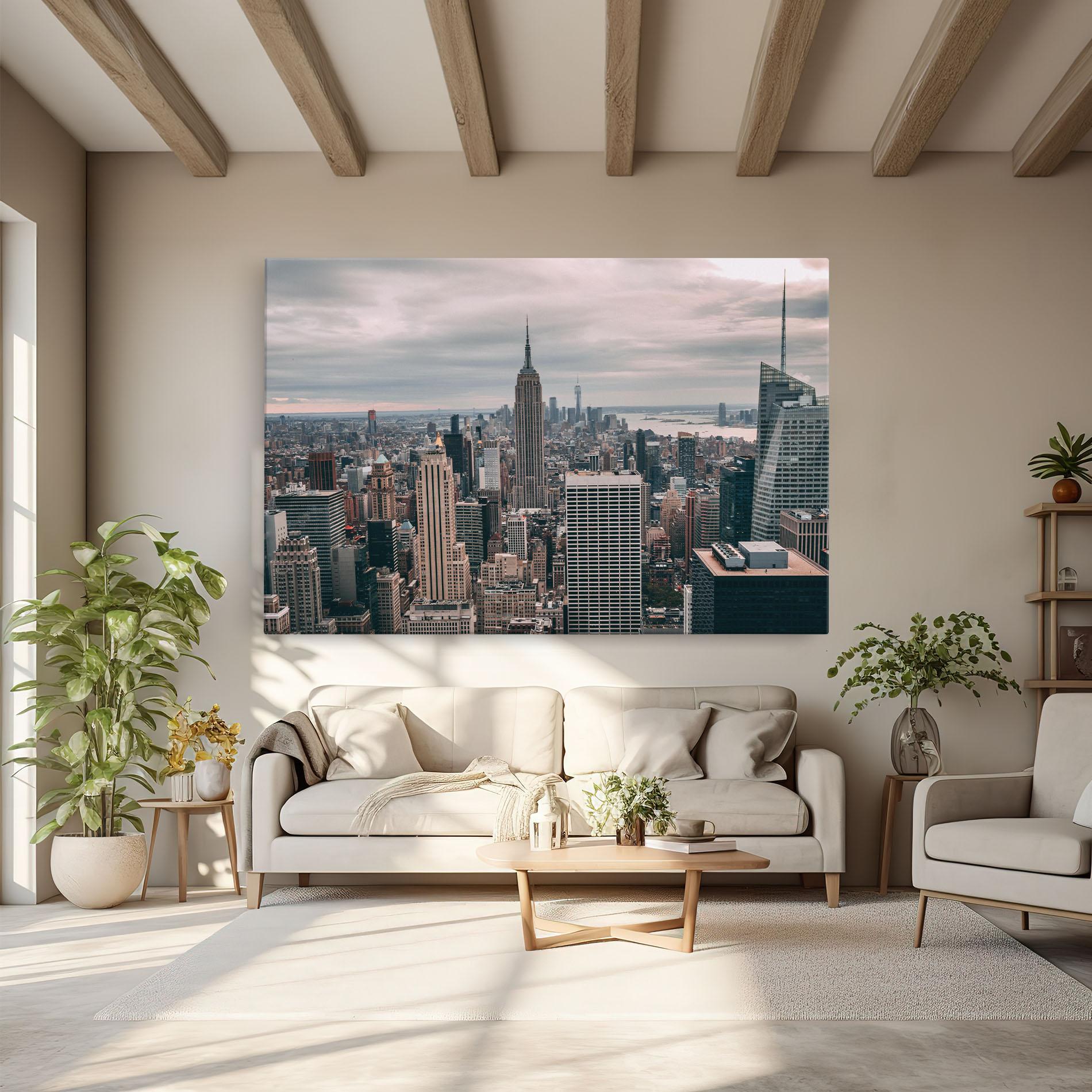 Tablou Canvas High View Building mockup 6