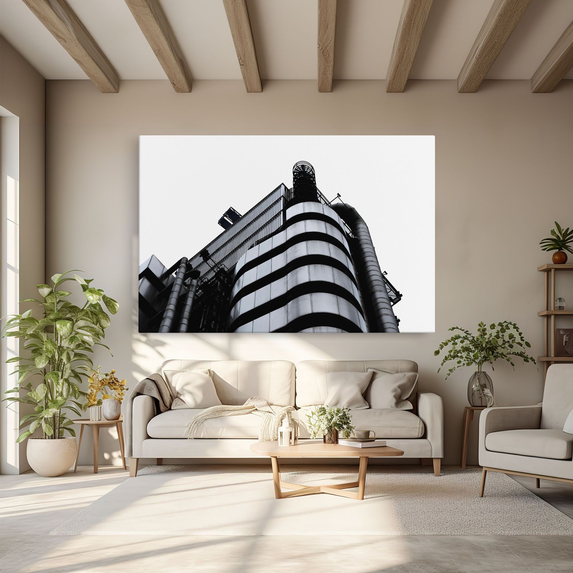 White Black Building mockup 6