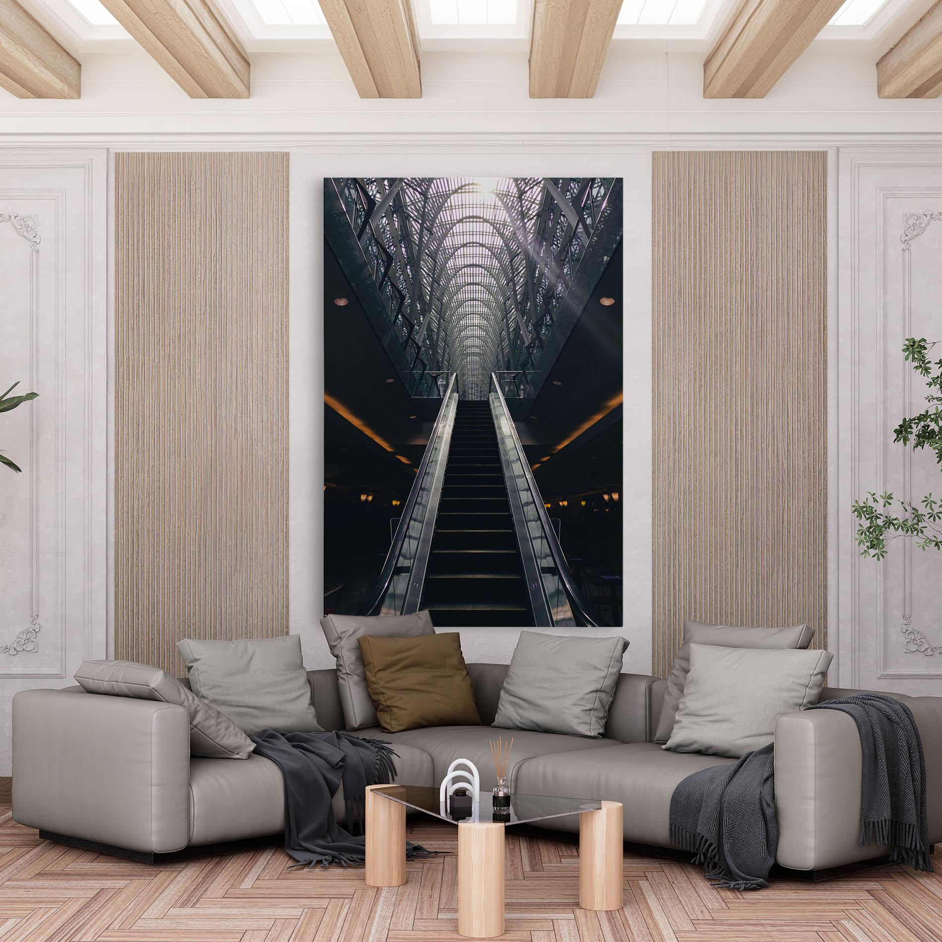 Tablou Canvas Grey Stairs Building mockup 6