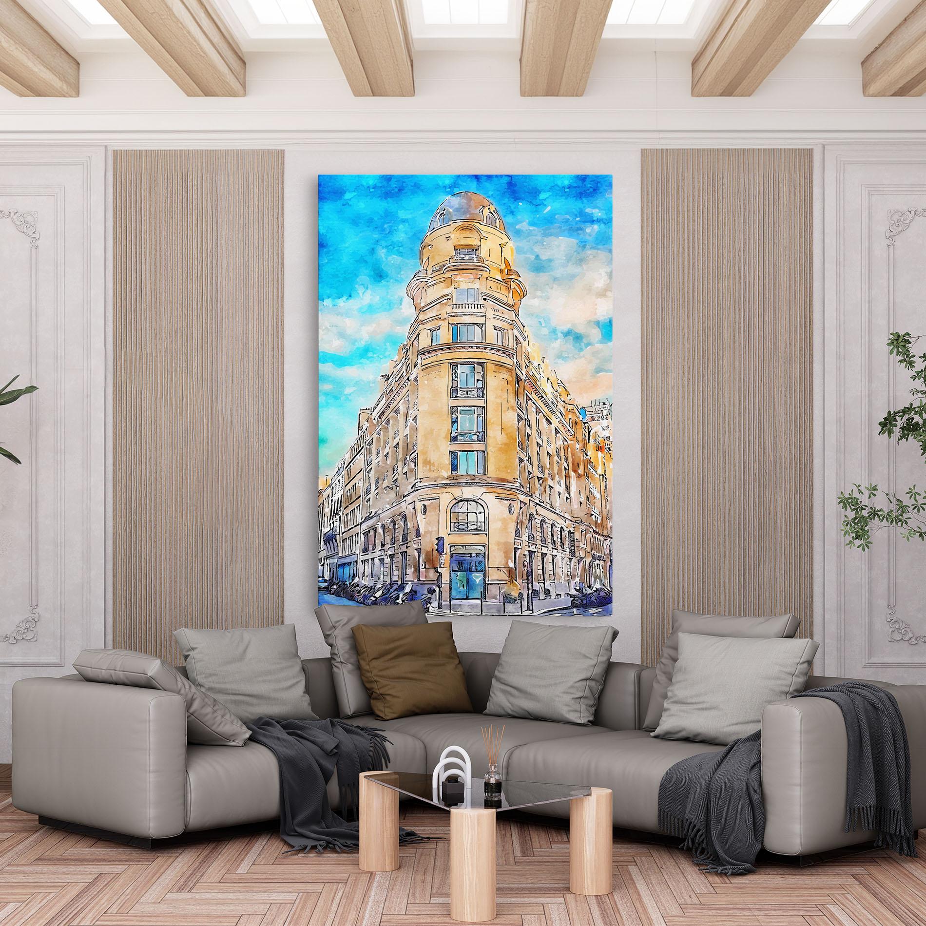 Tablou Canvas Paris Painting mockup 6