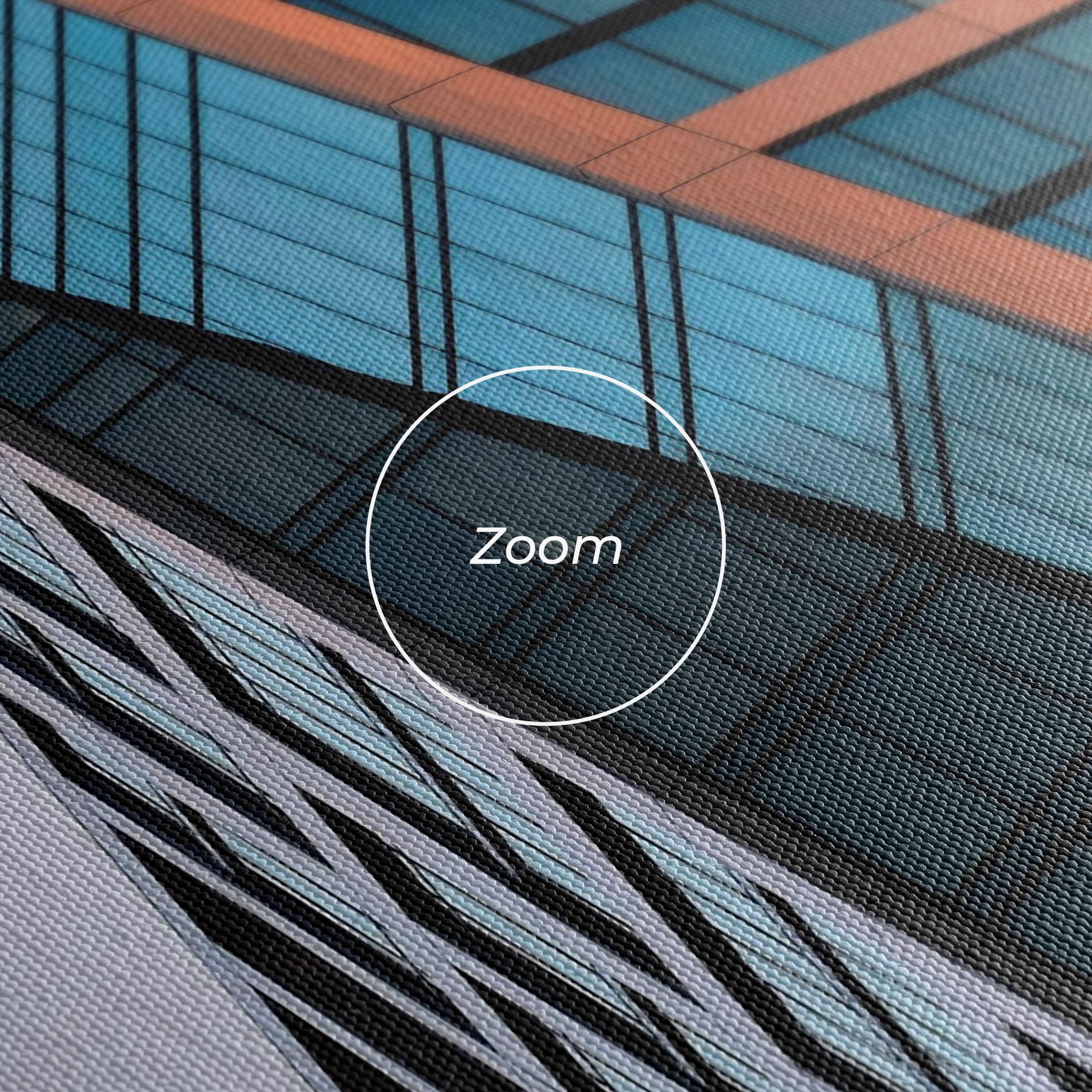 Tablou Canvas Blue Glass Building mockup 3