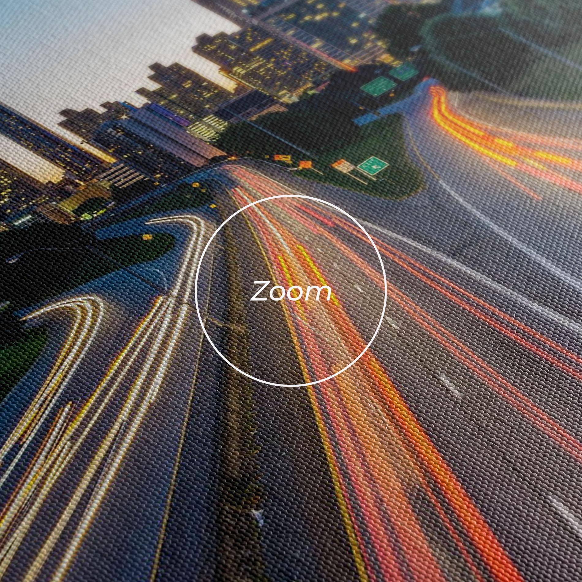 Tablou Canvas Car Lights City mockup 3