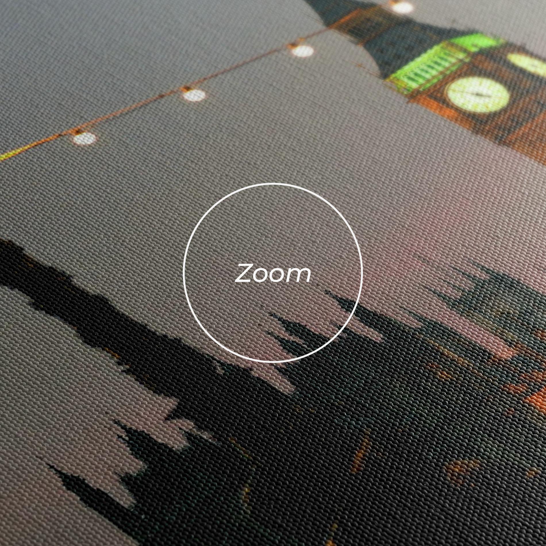 Tablou Canvas Clock Lights mockup 3