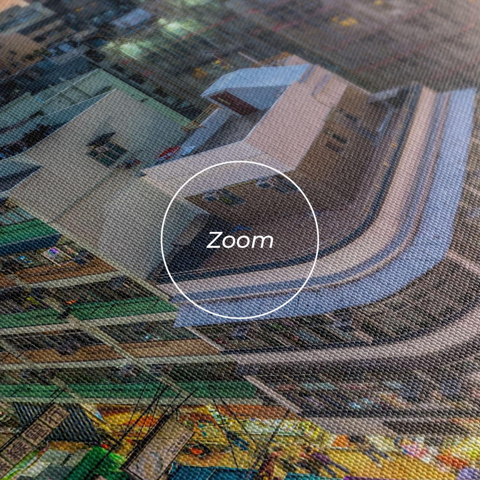 Tablou Canvas Colorful Building mockup 3