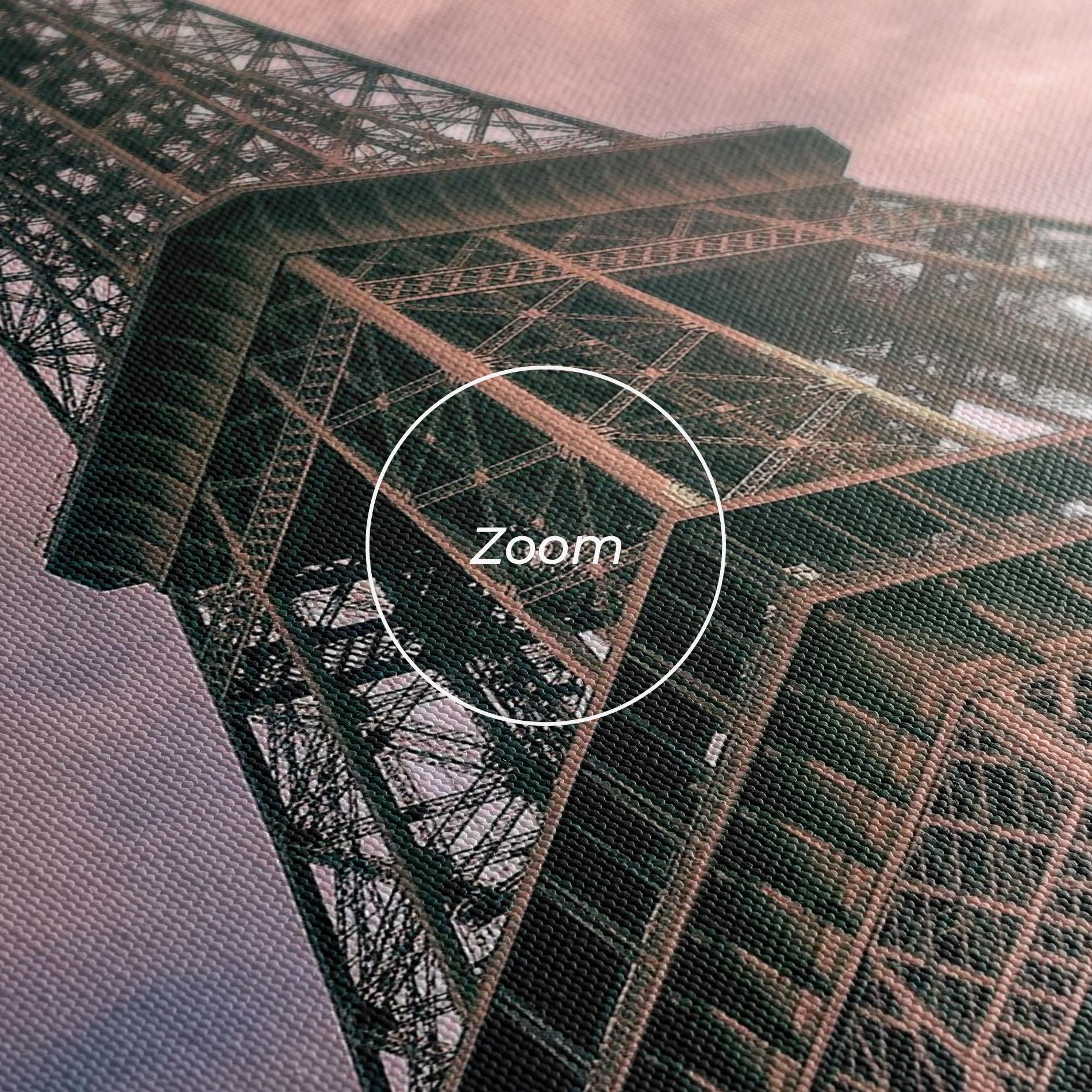 Tablou Canvas Eiffel Under Pink Sky mockup 3