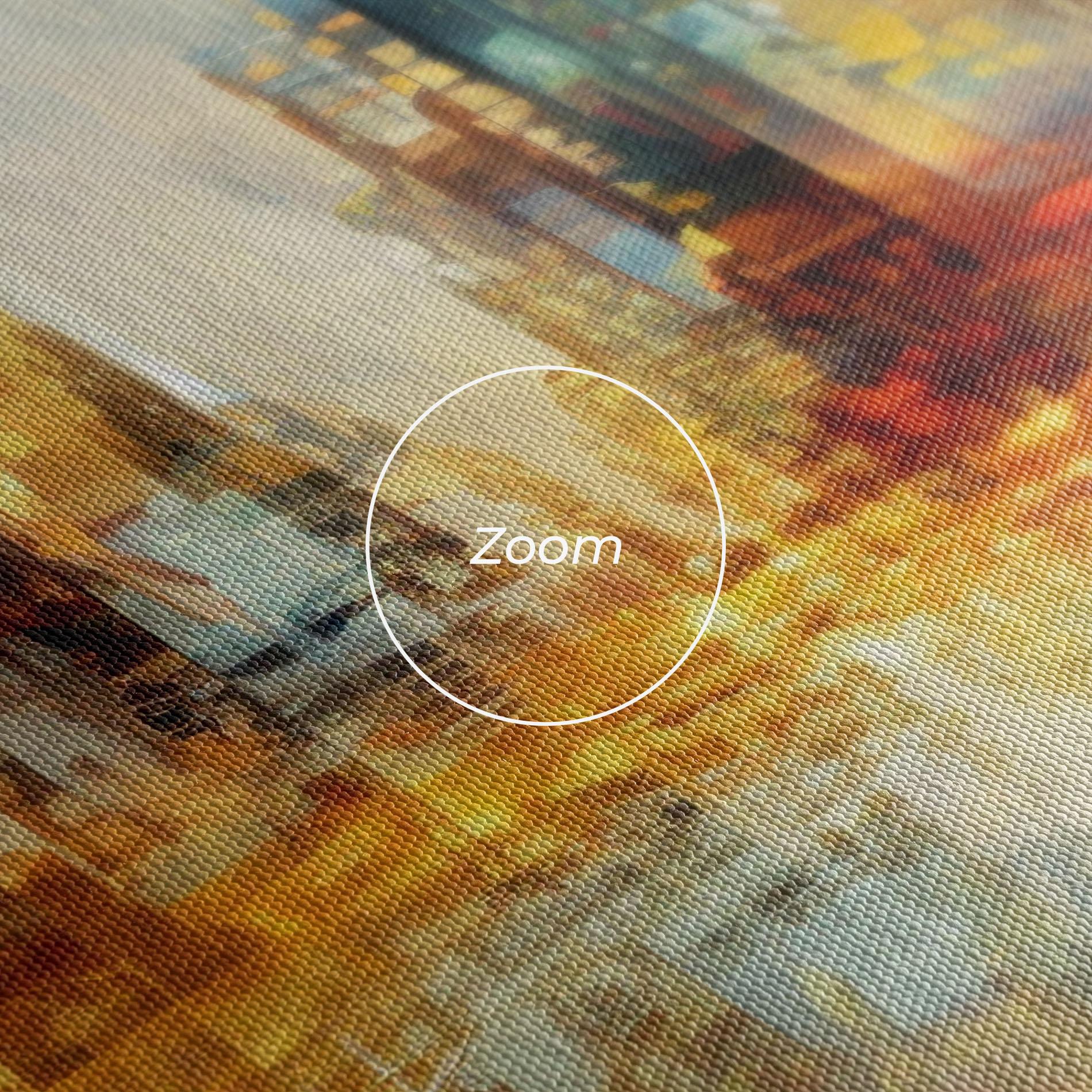 Tablou Canvas Orange Lights City mockup 3