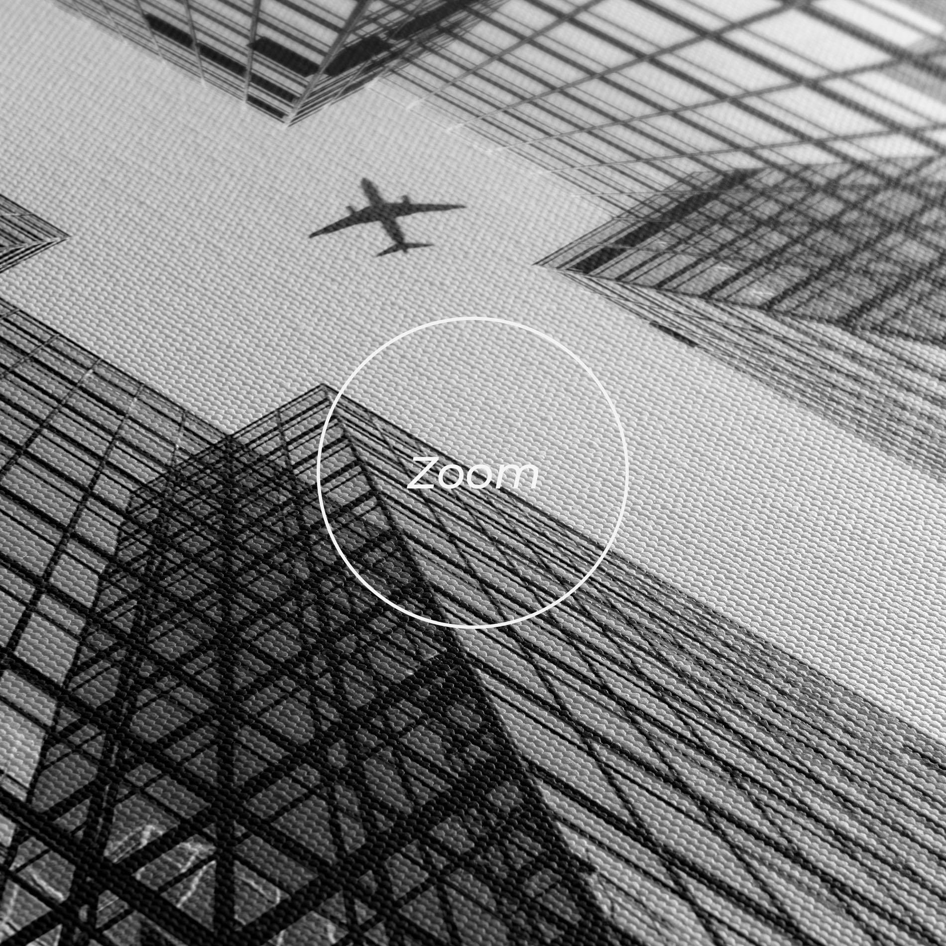 Tablou Canvas Plane Grey Building mockup 3