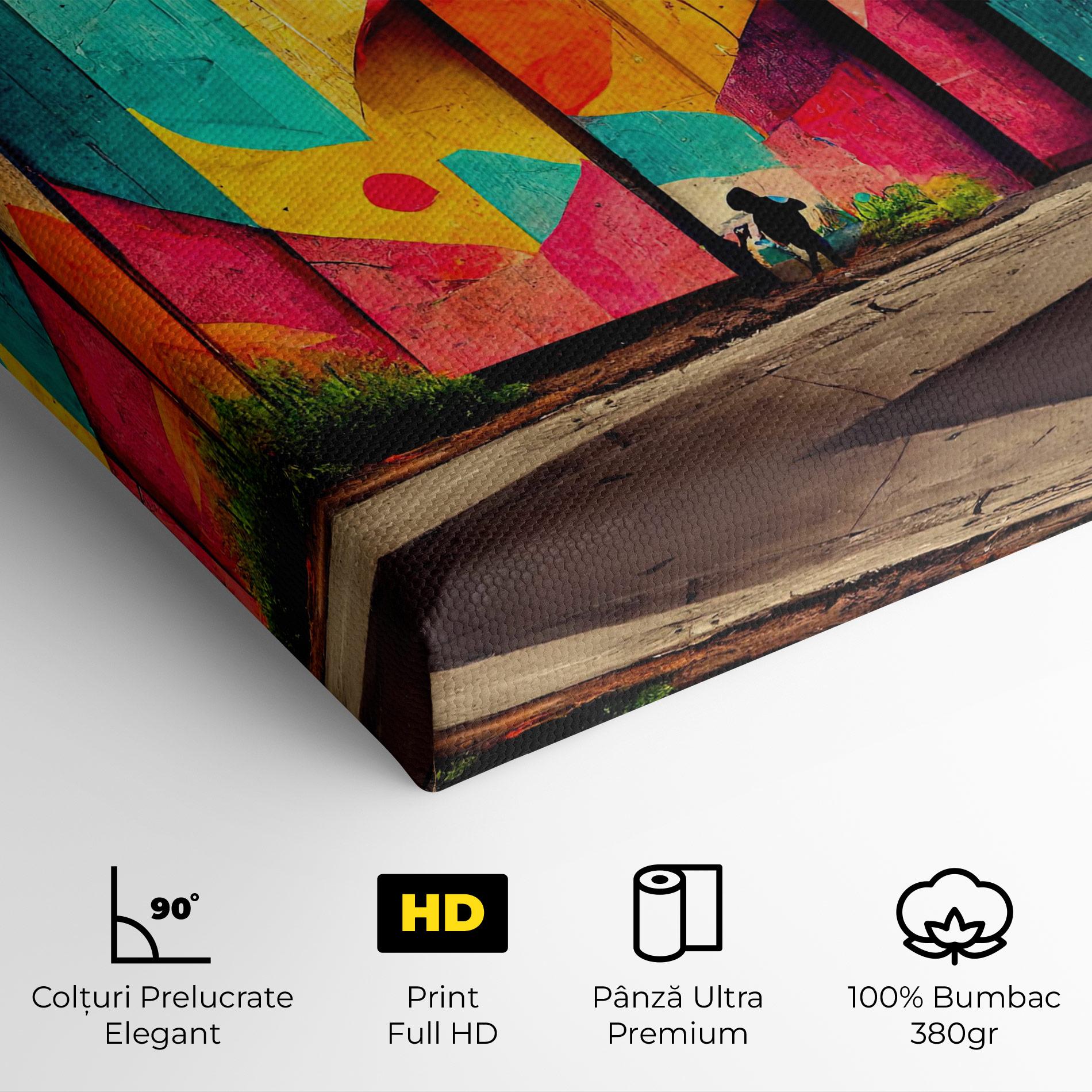 Tablou Canvas Abstract City Color mockup 4