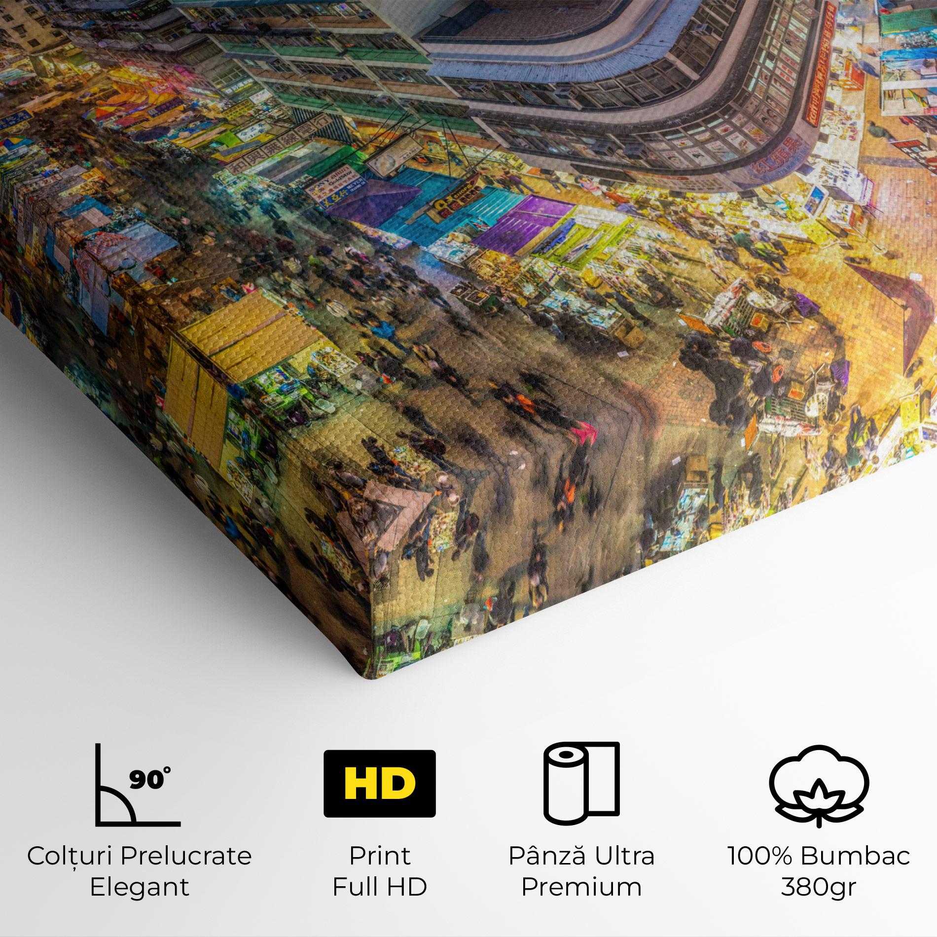 Tablou Canvas Colorful Building mockup 4