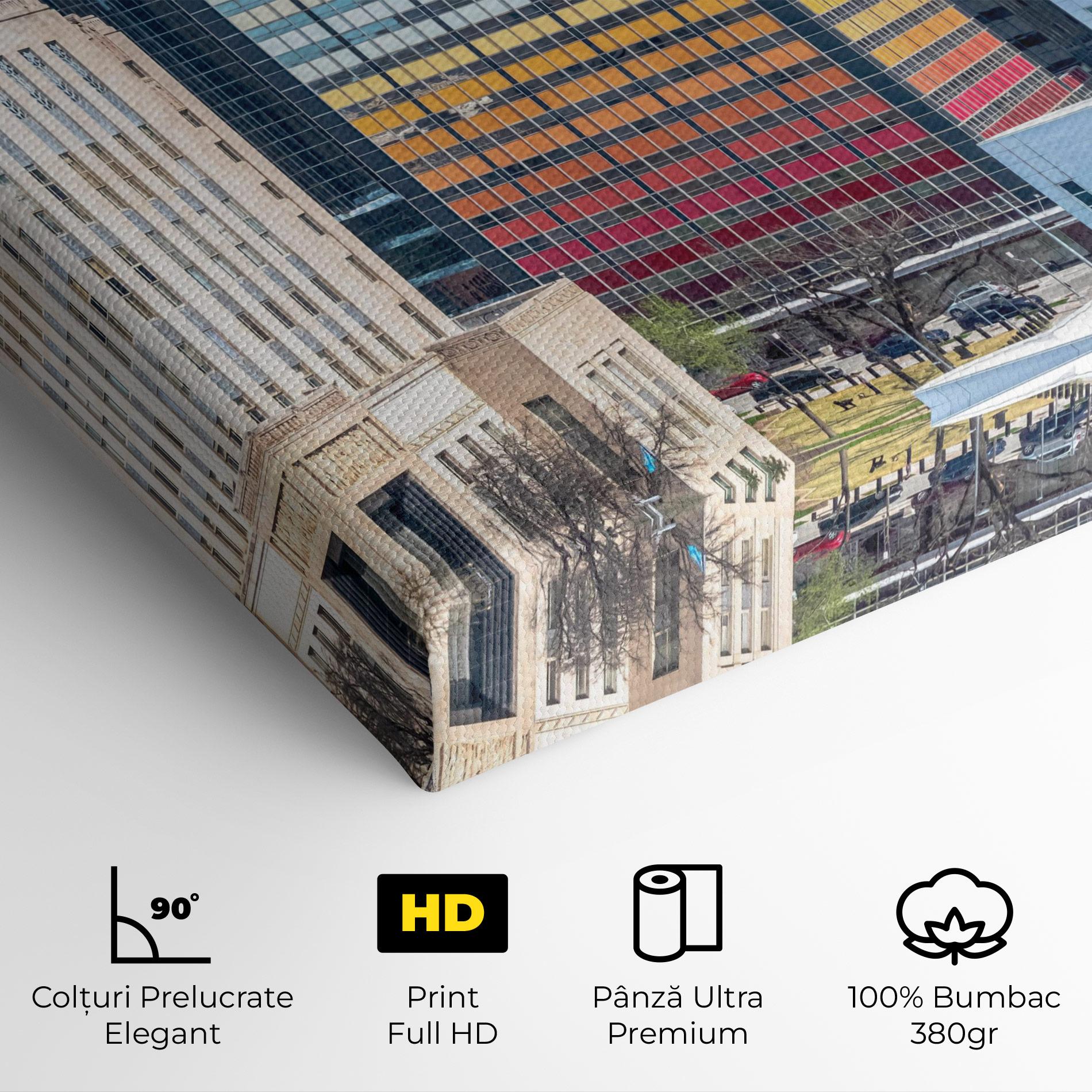 Tablou Canvas Colorful Urban Building mockup 4