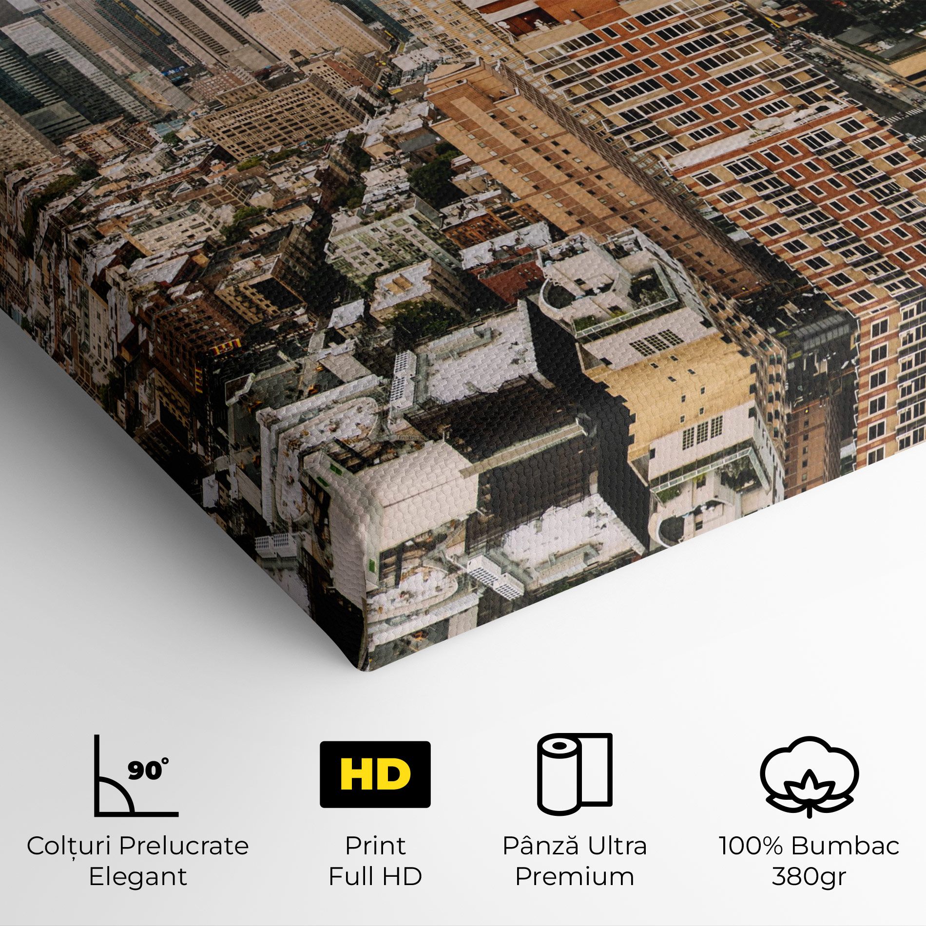 Cream Orange Building mockup 4