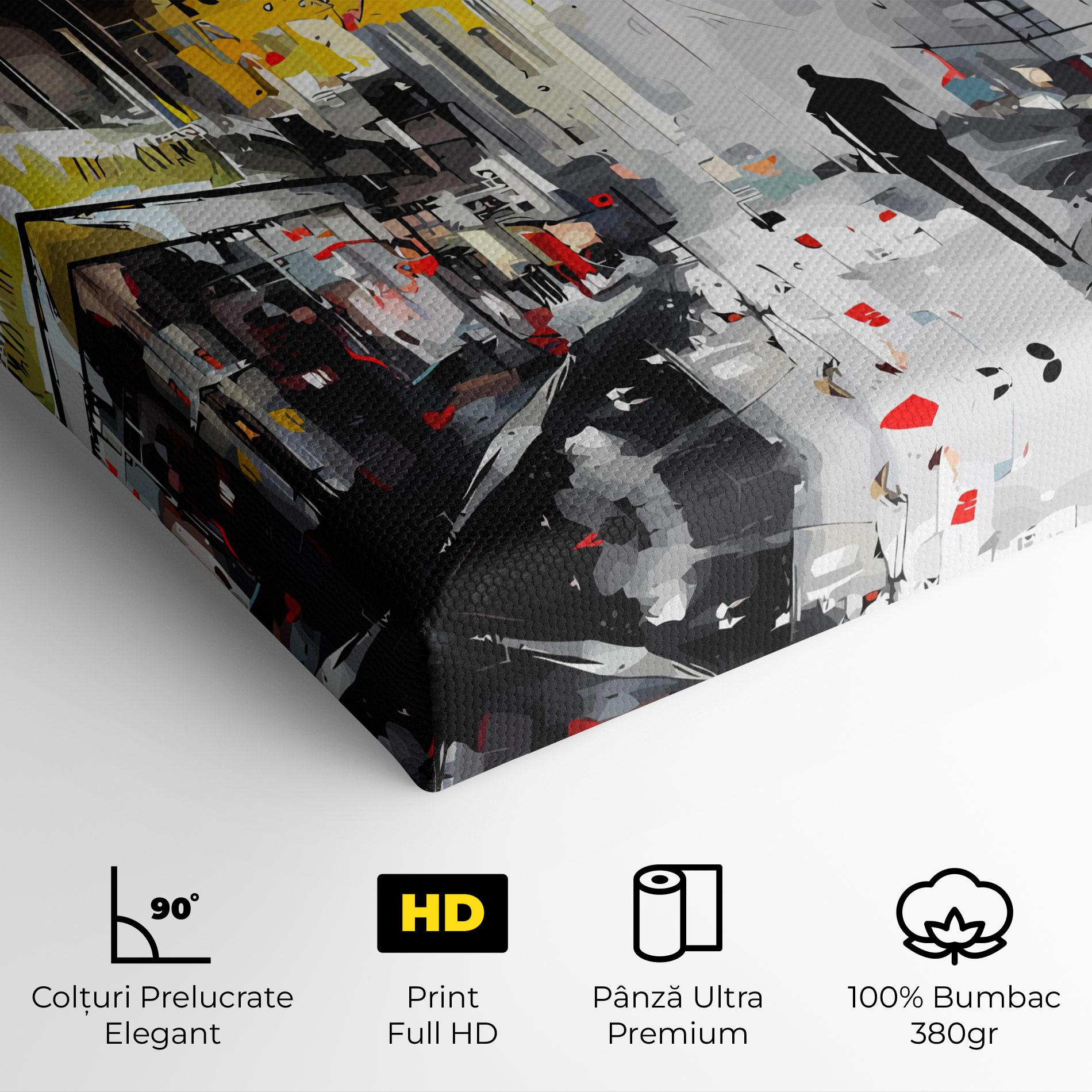 Tablou Canvas Grunge City Art mockup 4