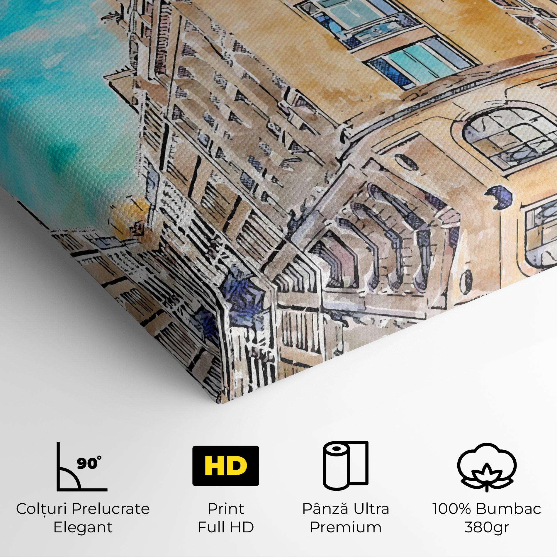 Tablou Canvas Paris Painting mockup 4