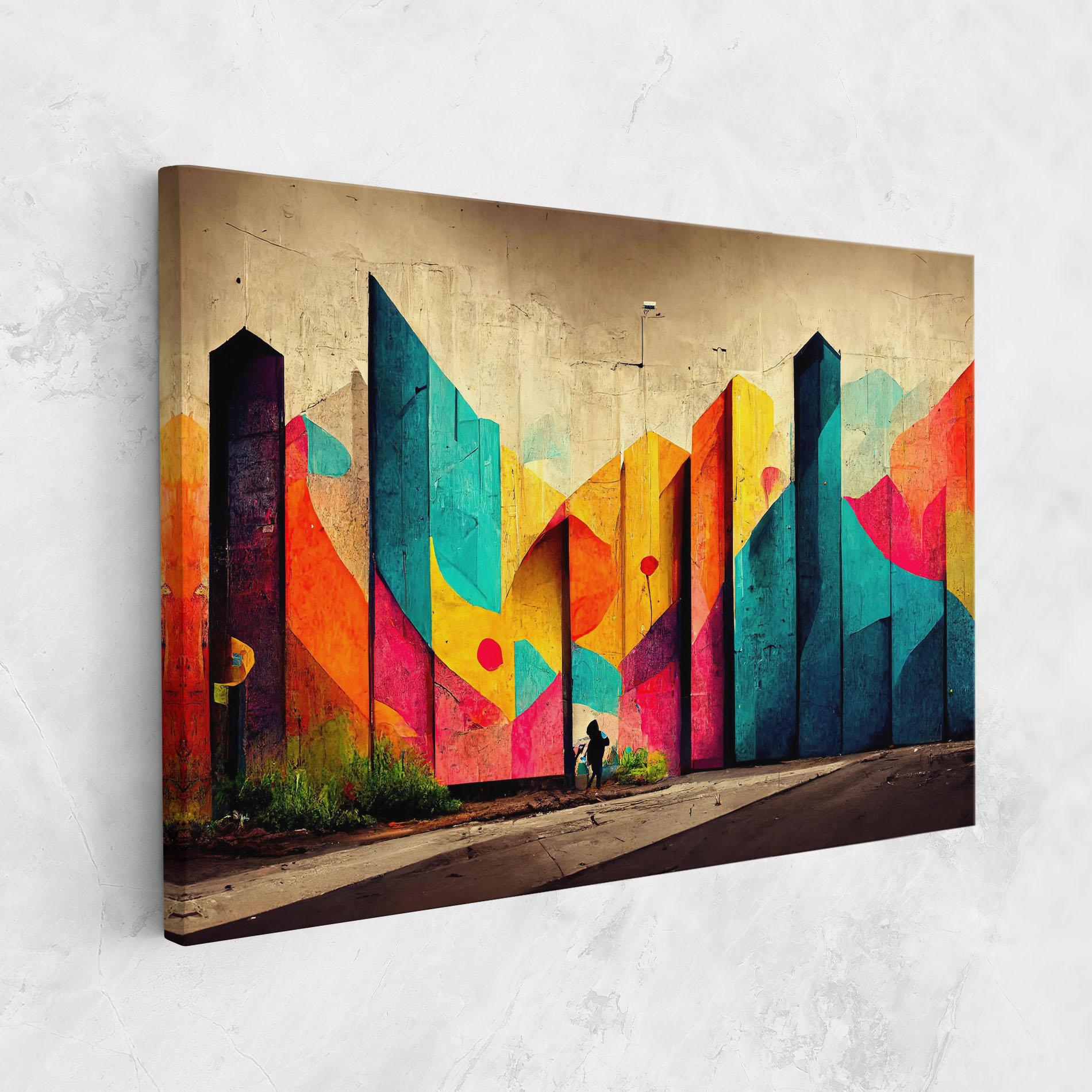 Tablou Canvas Abstract City Color mockup 1