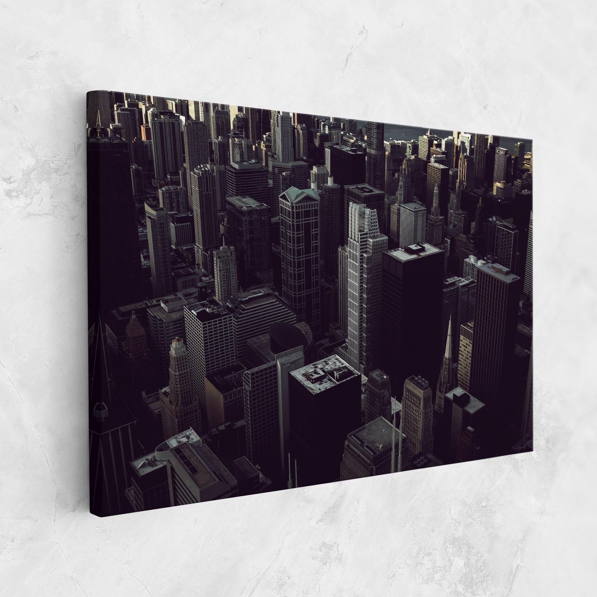 Tablou Canvas Black Cream Building mockup 1