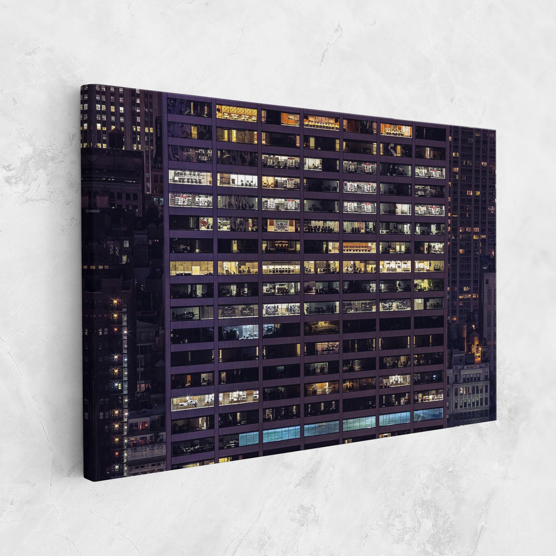 Tablou Canvas Building Lights mockup 1