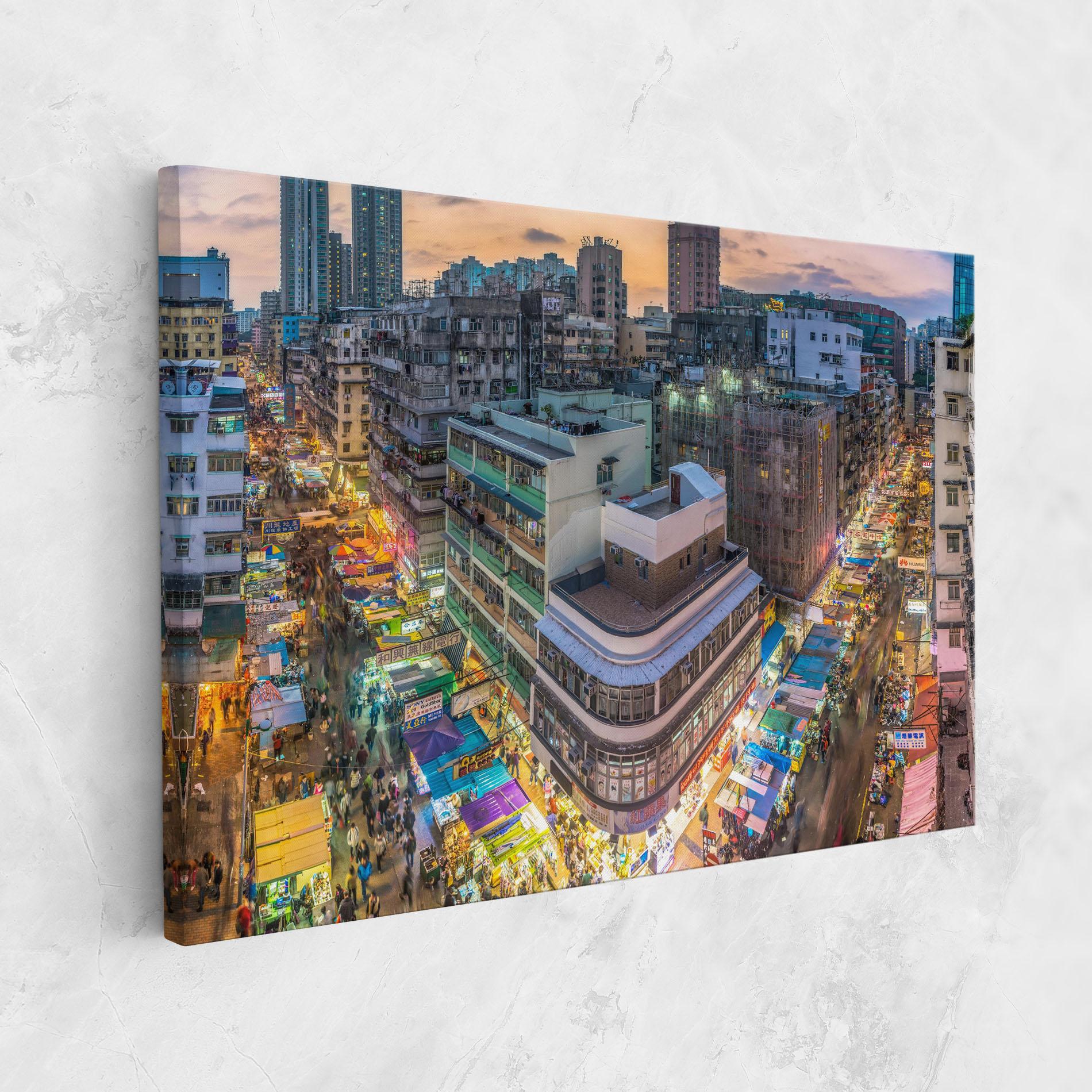 Tablou Canvas Colorful Building mockup 1