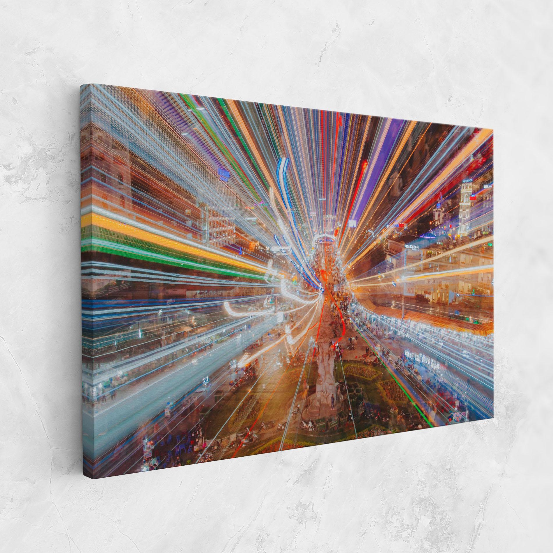 Tablou Canvas Colorful Light City mockup 1