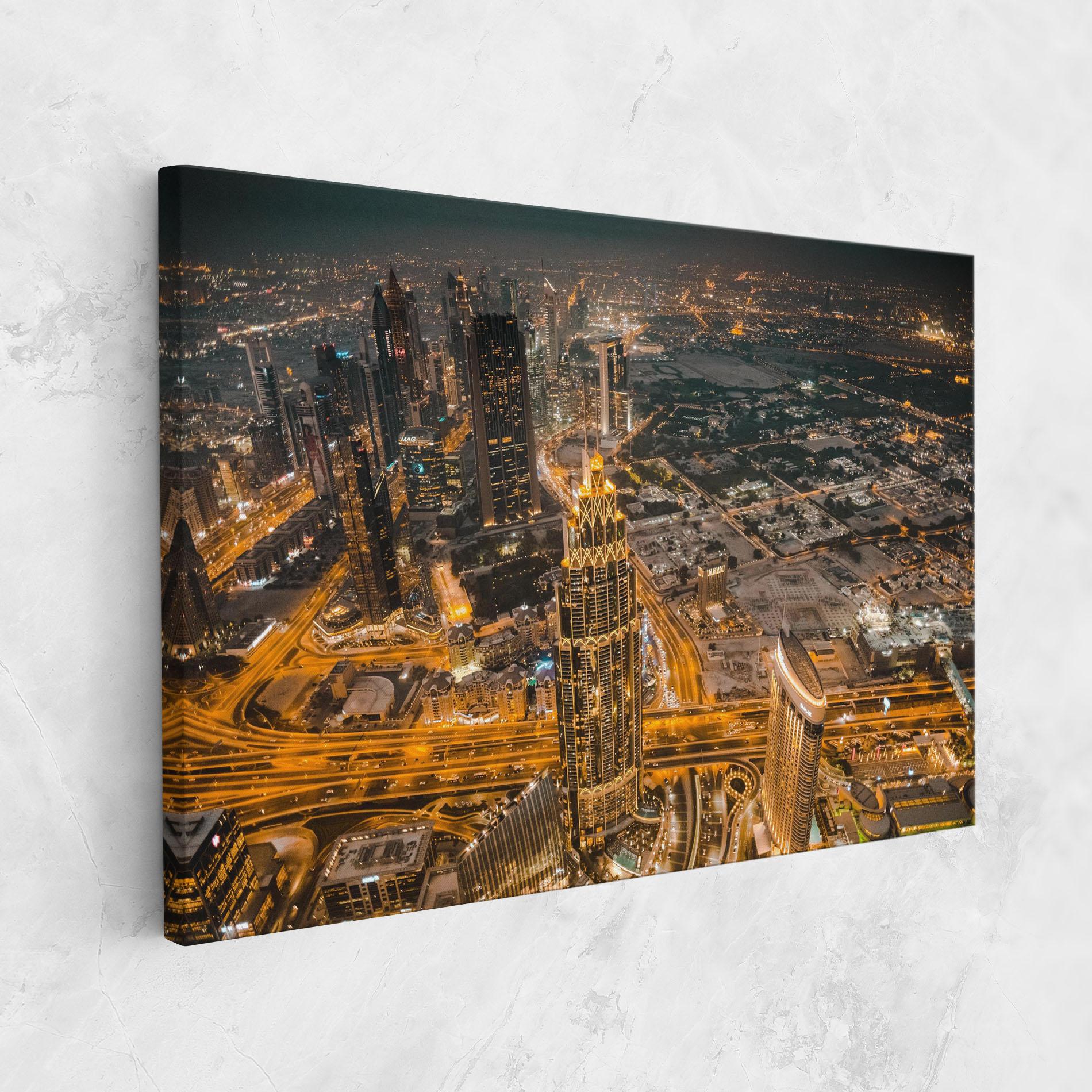 Tablou Canvas Dubai Lights mockup 1