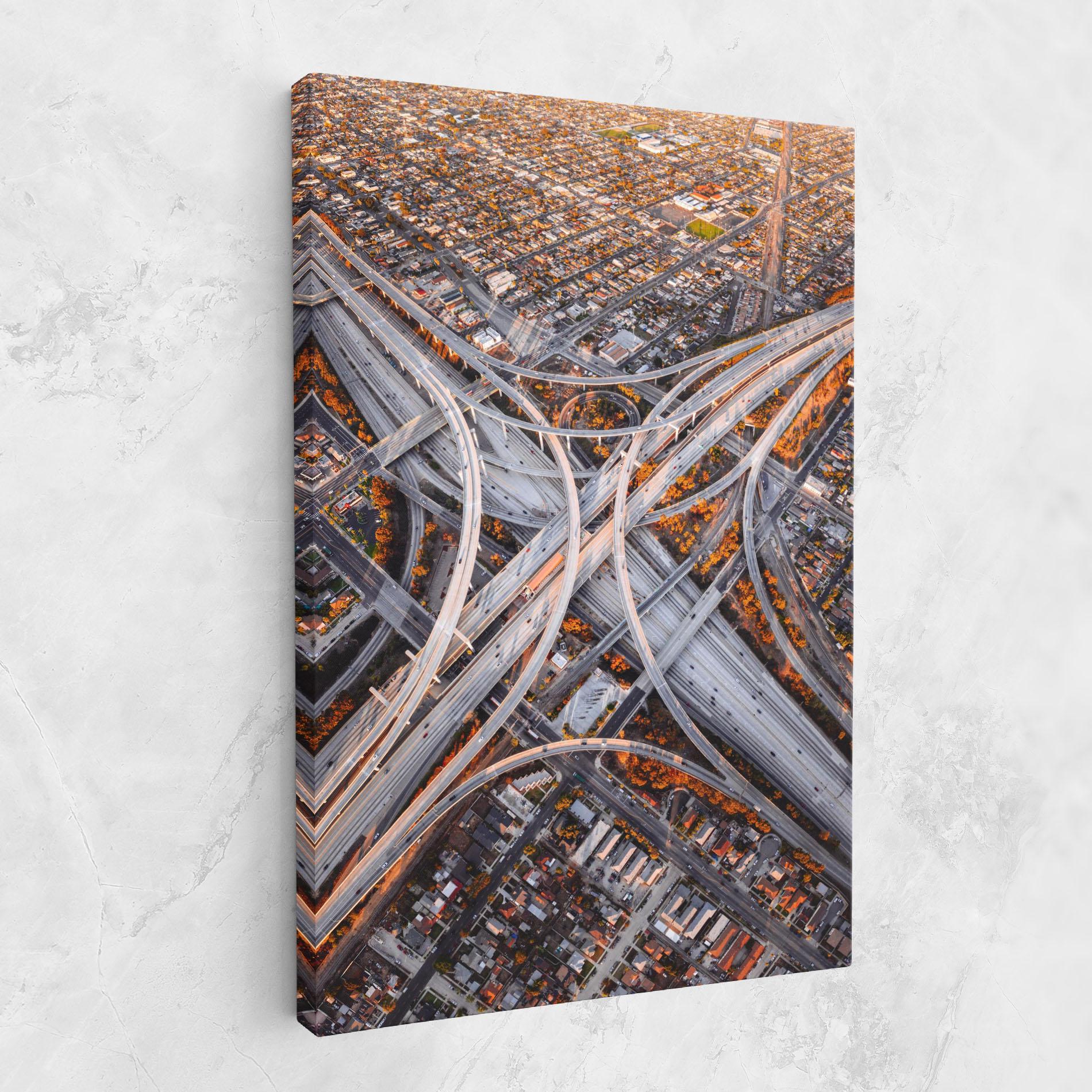 Tablou Canvas Big Road City mockup 1