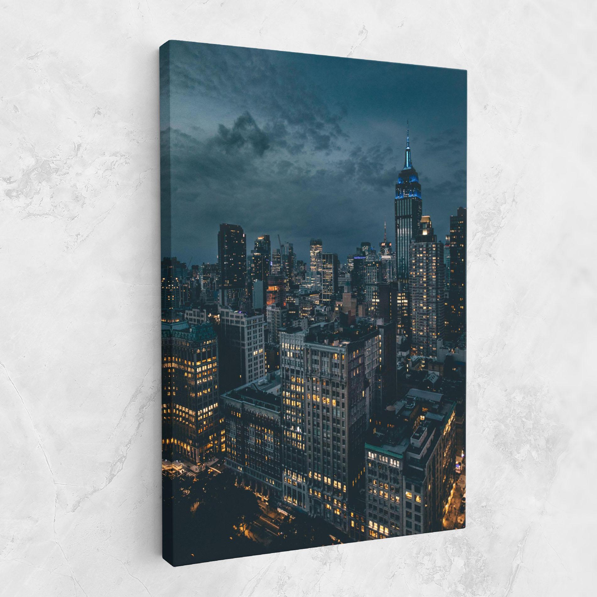 Tablou Canvas City Night mockup 1