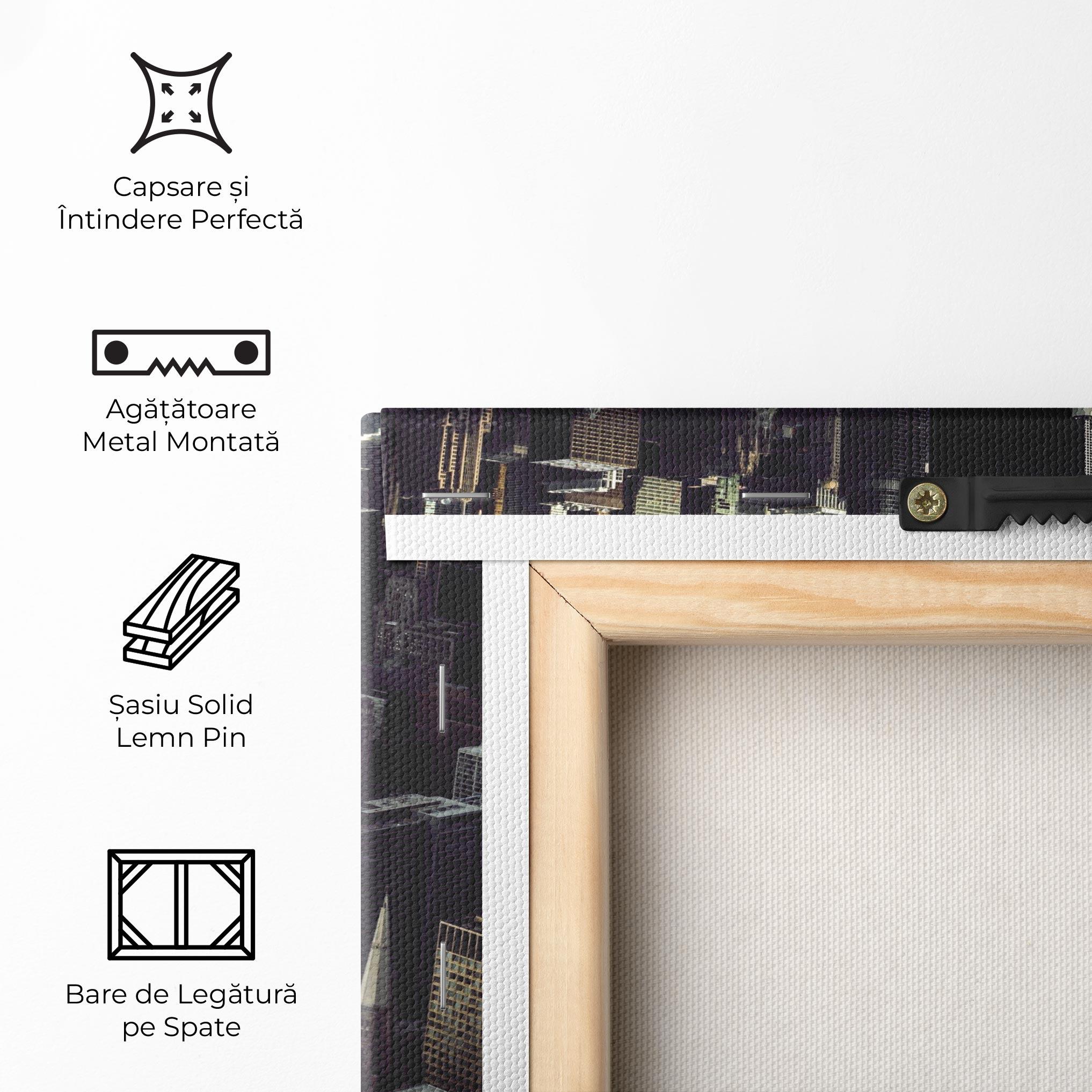 Tablou Canvas Black Cream Building mockup 5