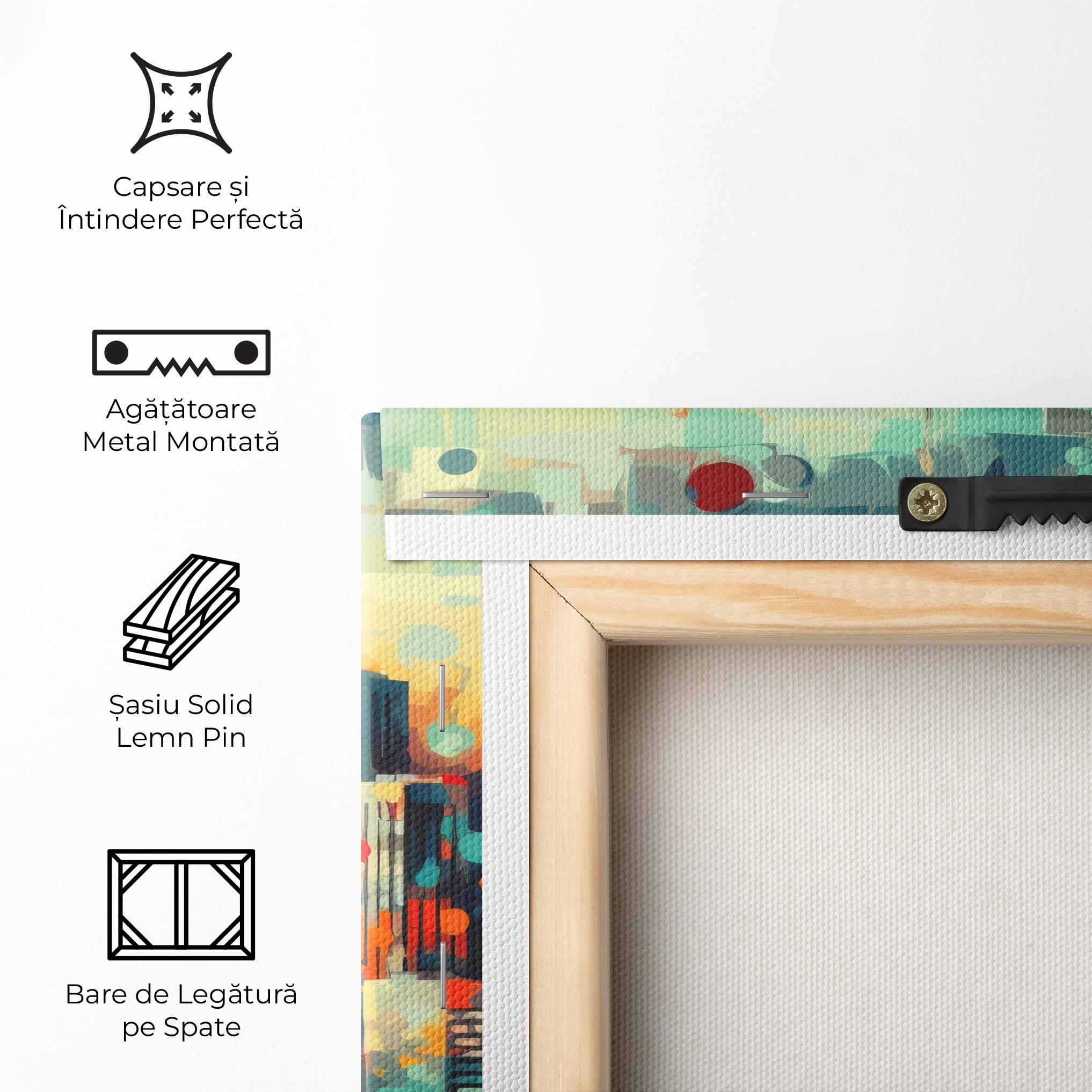 Tablou Canvas Colorful City Painting mockup 5