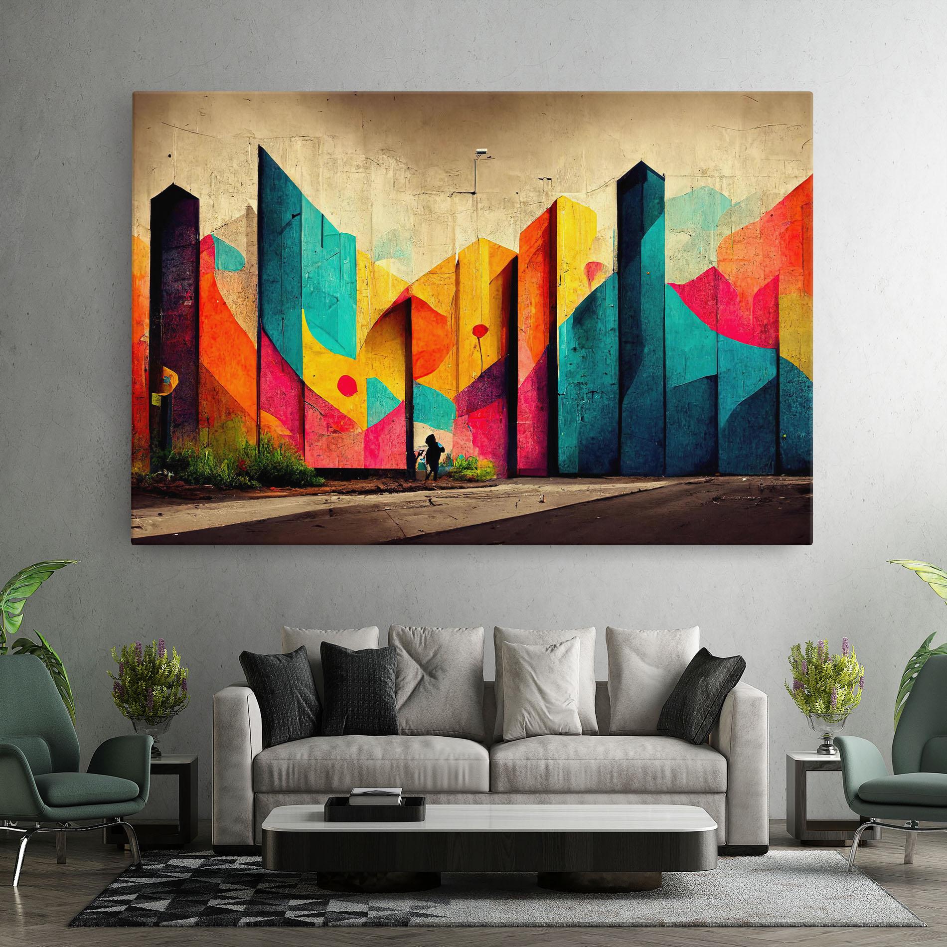 Tablou Canvas Abstract City Color mockup 7