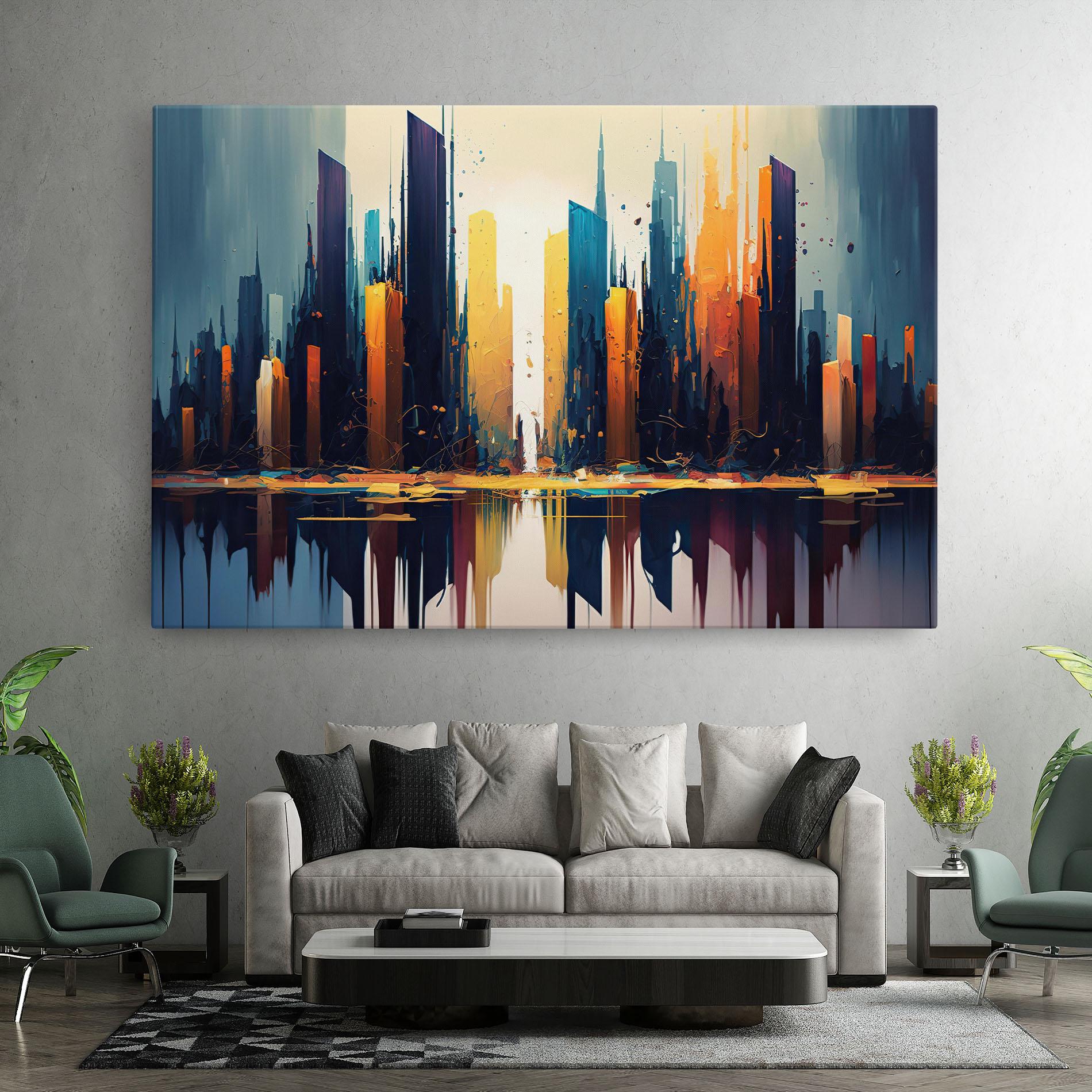 Tablou Canvas City Pain Art mockup 7