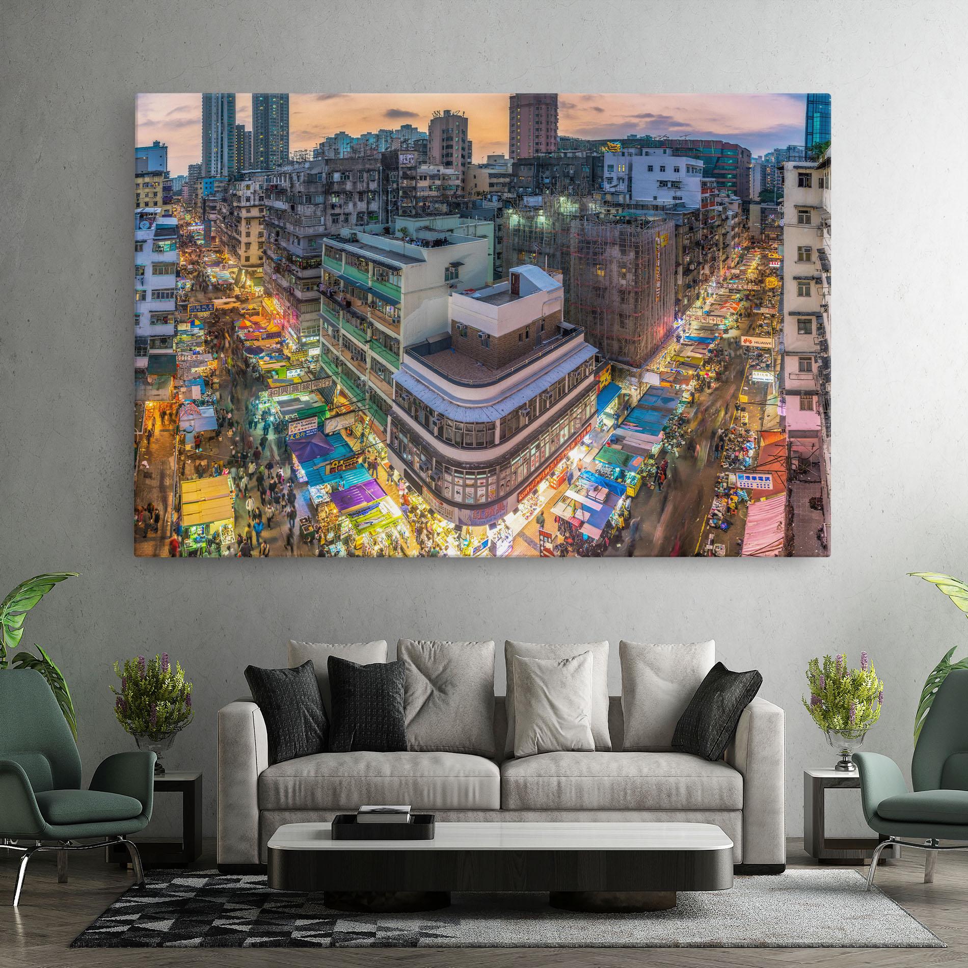 Tablou Canvas Colorful Building mockup 7