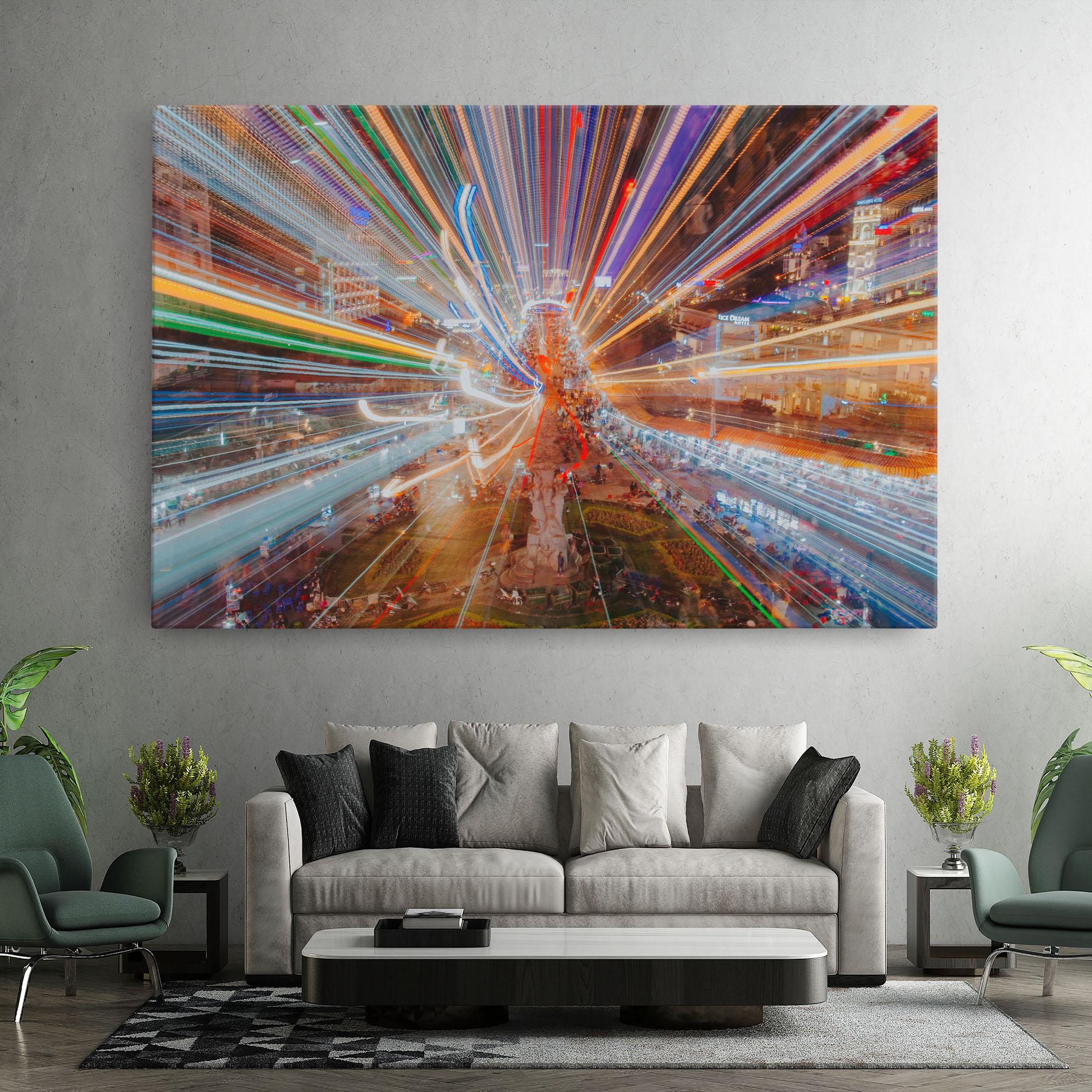 Tablou Canvas Colorful Light City mockup 7