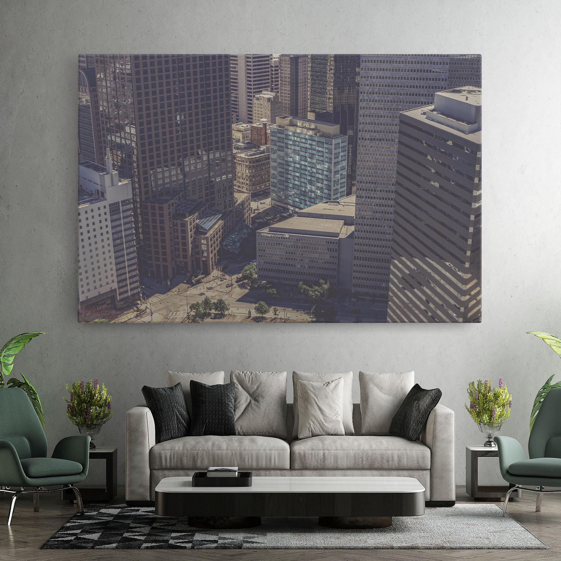 Tablou Canvas Cream Light Building mockup 7